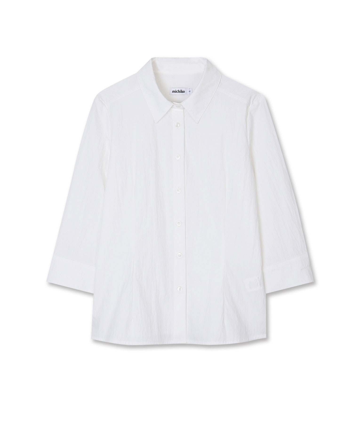 3/4 Sleeve Slim Fit Shirts White