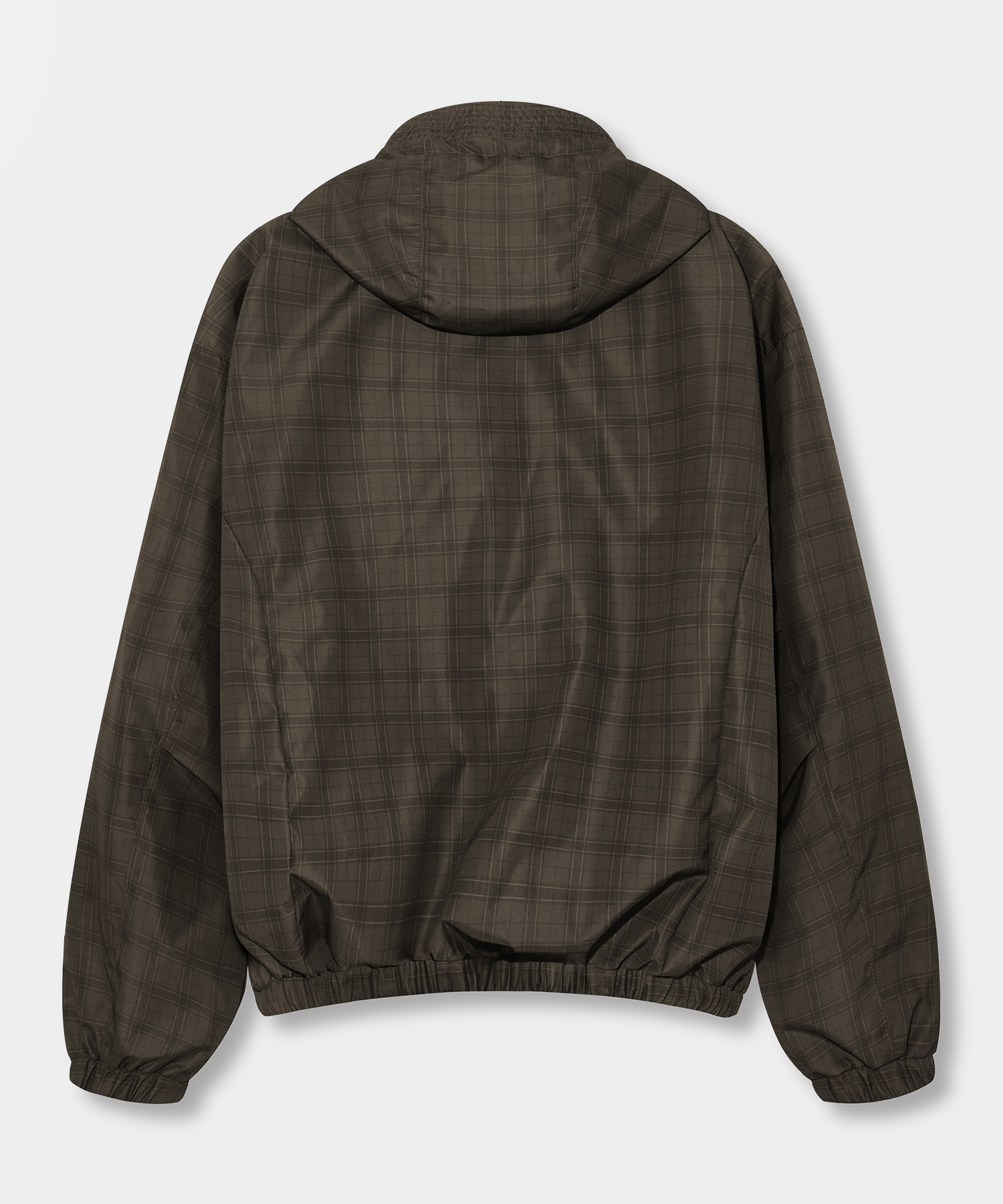 2WAY ESSENTIAL CHECK HOODED WINDBREAKER_3 COLOR