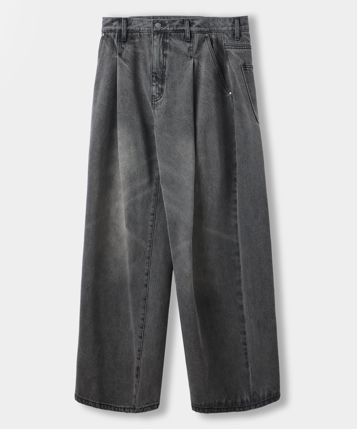 ©EVERYONE’S ALL-SUNDAY ONE TUCK DENIM PANTS_4 COLOR