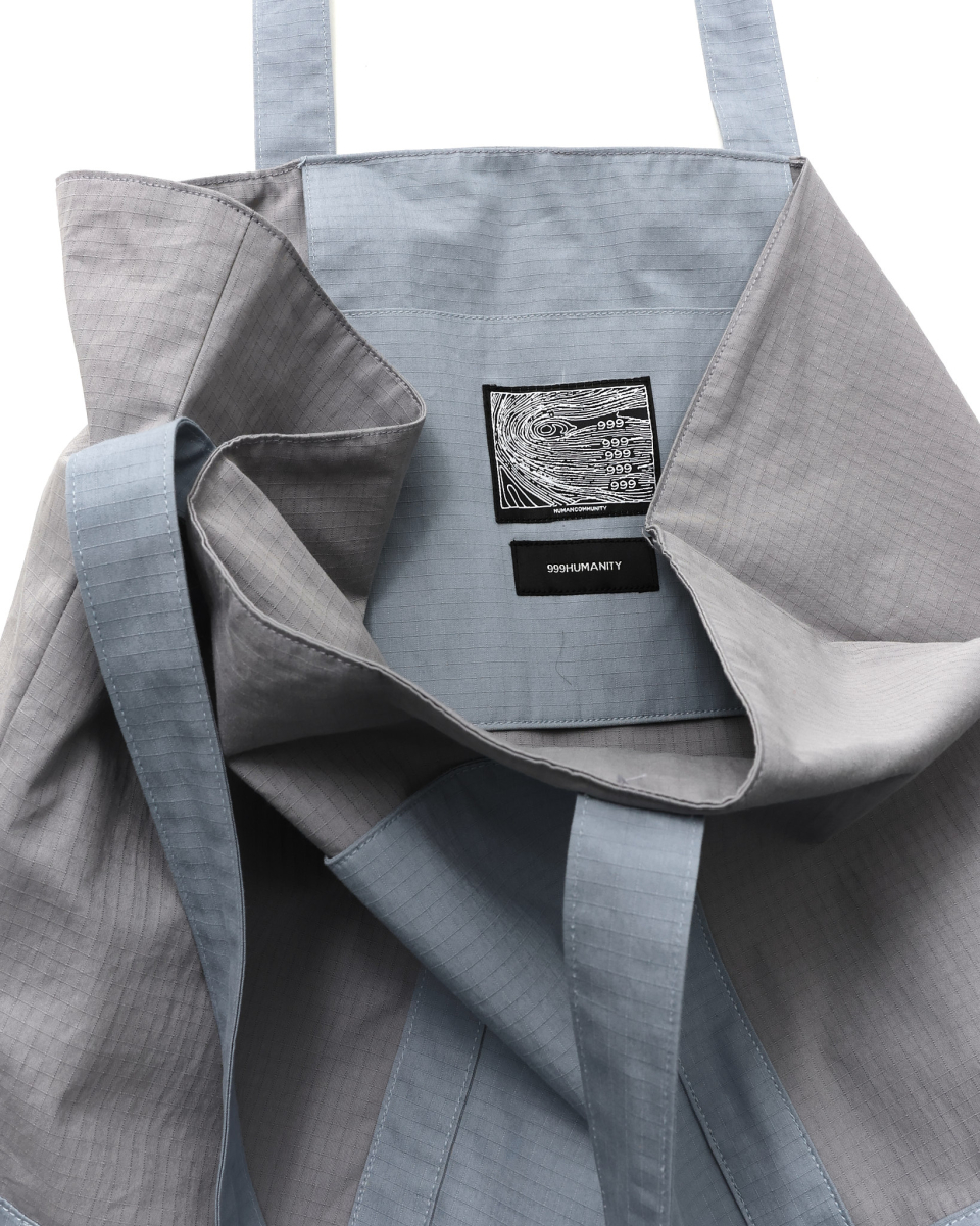 ADVENTURE PANELED BIG TOTE BAG - 4 COLORS BLUE