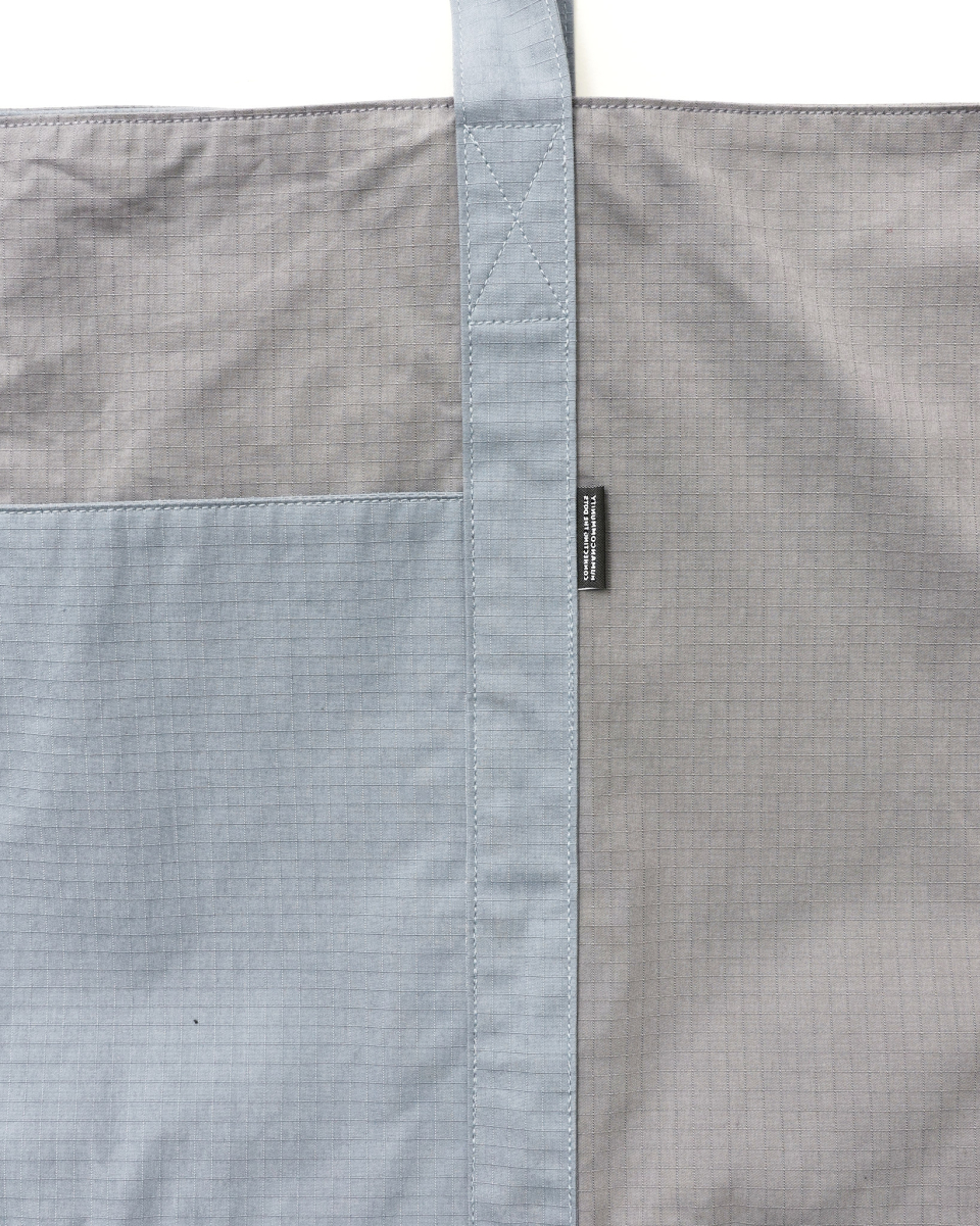 ADVENTURE PANELED BIG TOTE BAG - 4 COLORS BLUE
