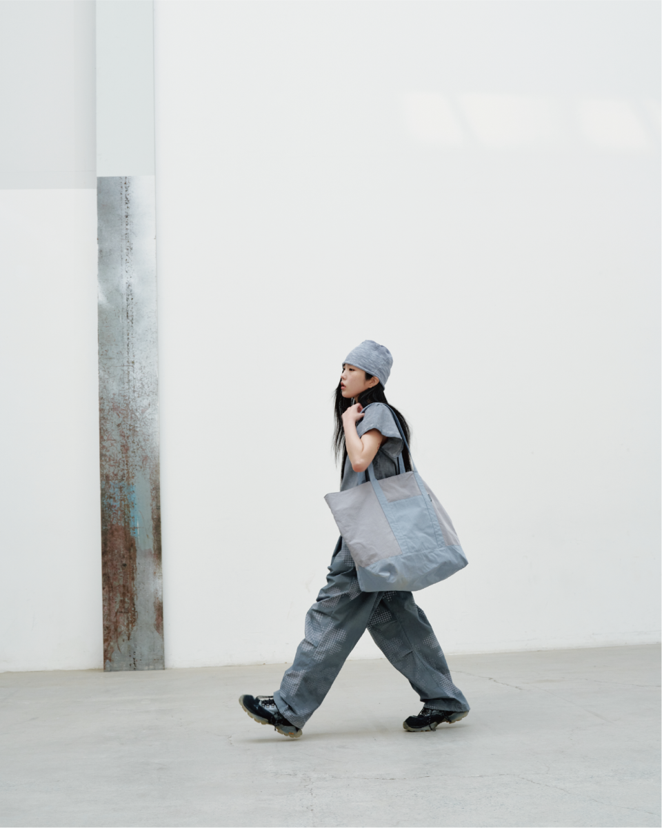 ADVENTURE PANELED BIG TOTE BAG - 4 COLORS BLUE