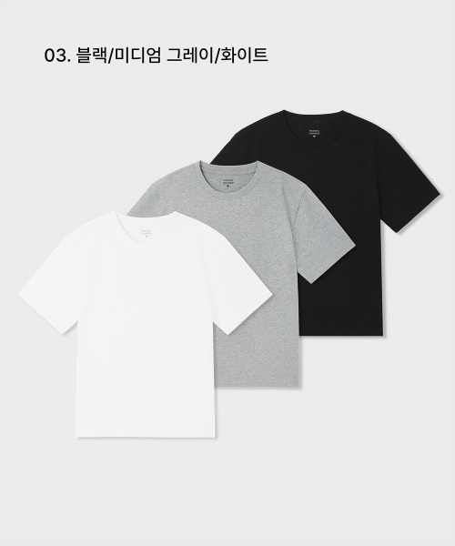 Essential Crew Neck T-Shirt 3-Pack thumbnail 4
