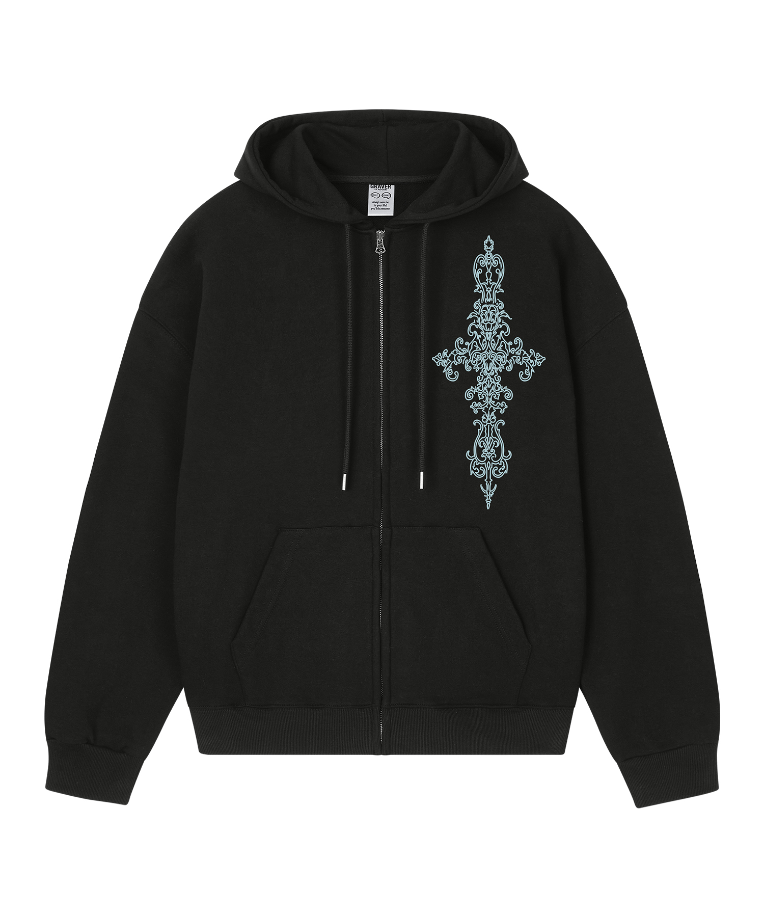[UNISEX] Худи на молнии SIM CROSS_2color
