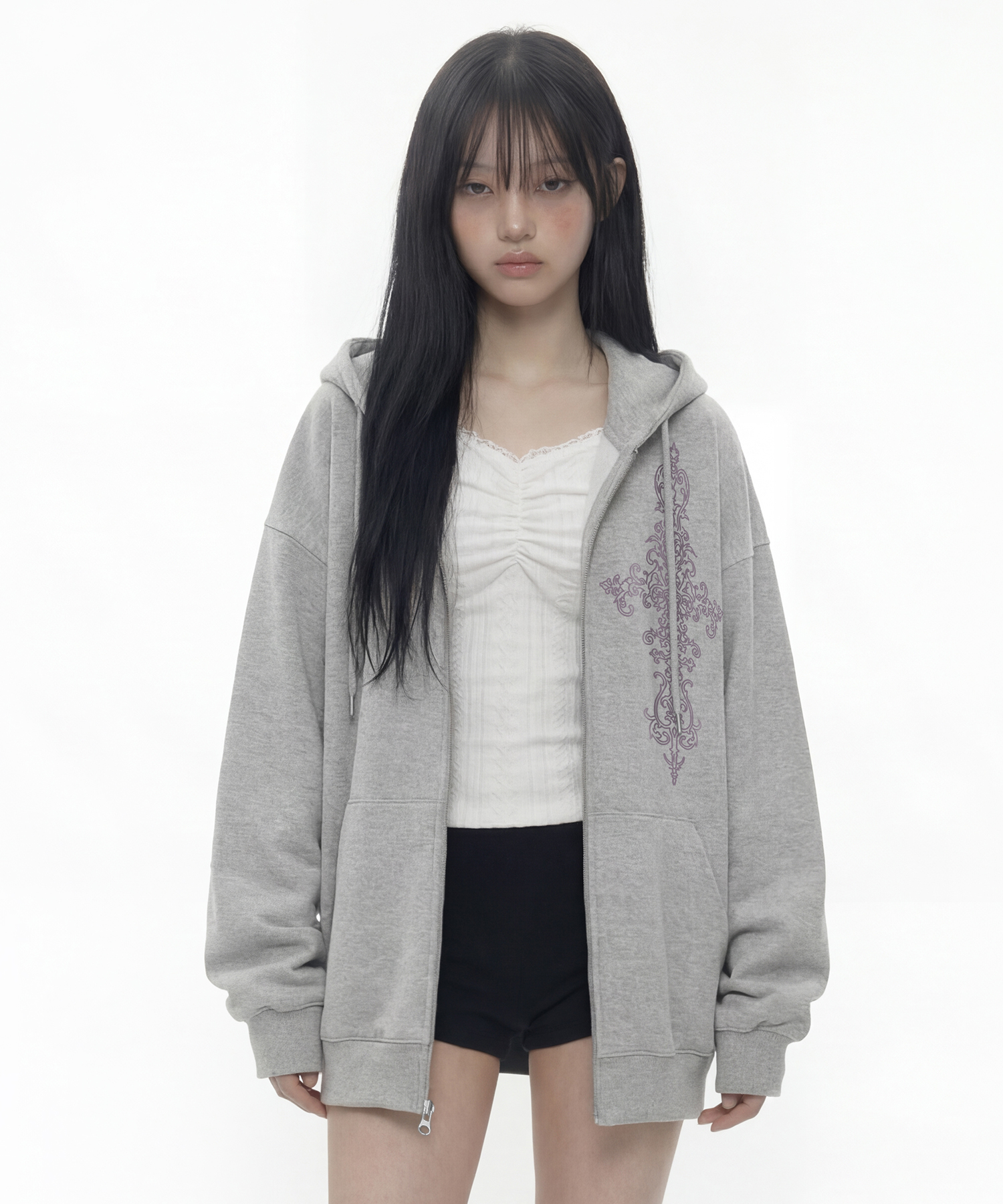 [UNISEX] Худи на молнии SIM CROSS_2color