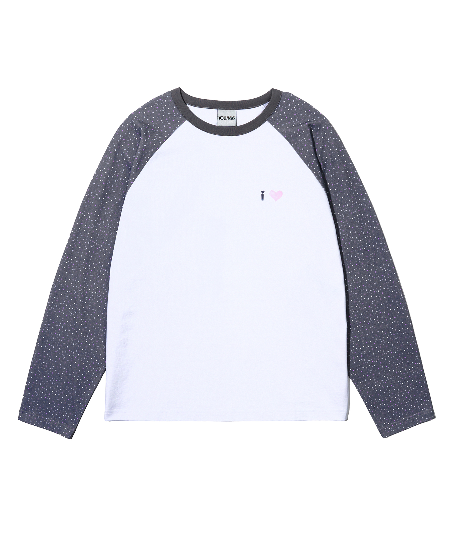[YOUHEEXOTZ] STAR PATTERN RAGLAN LONG SLEEVE_GREY