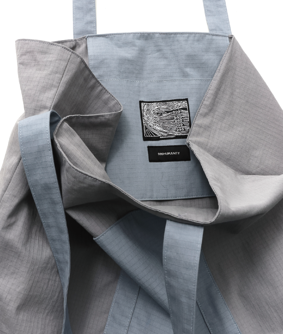 ADVENTURE PANELED BIG TOTE BAG - 4 COLORS BLUE