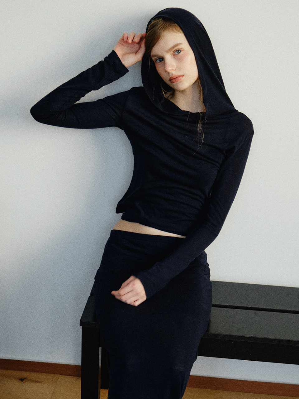 Bay Tencel майка + худи SET