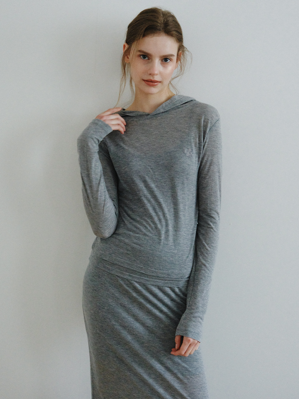 Bay Tencel майка + худи SET