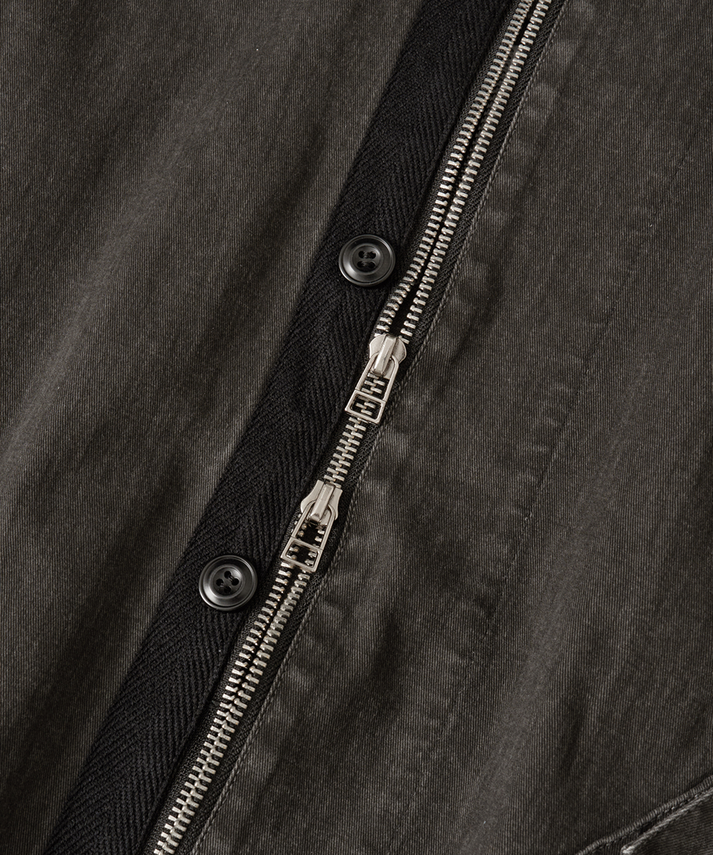 Buttoned Two-Way MK-3 Jacket[Charcoal]