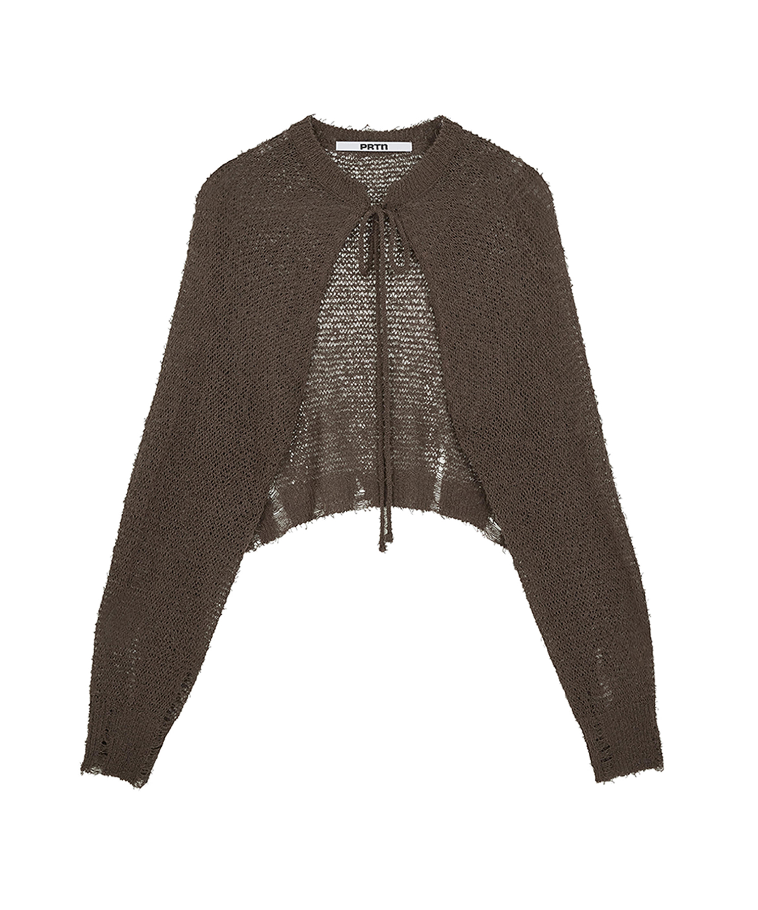 DISTRESSED BOLERO CARDIGAN-3COLOR