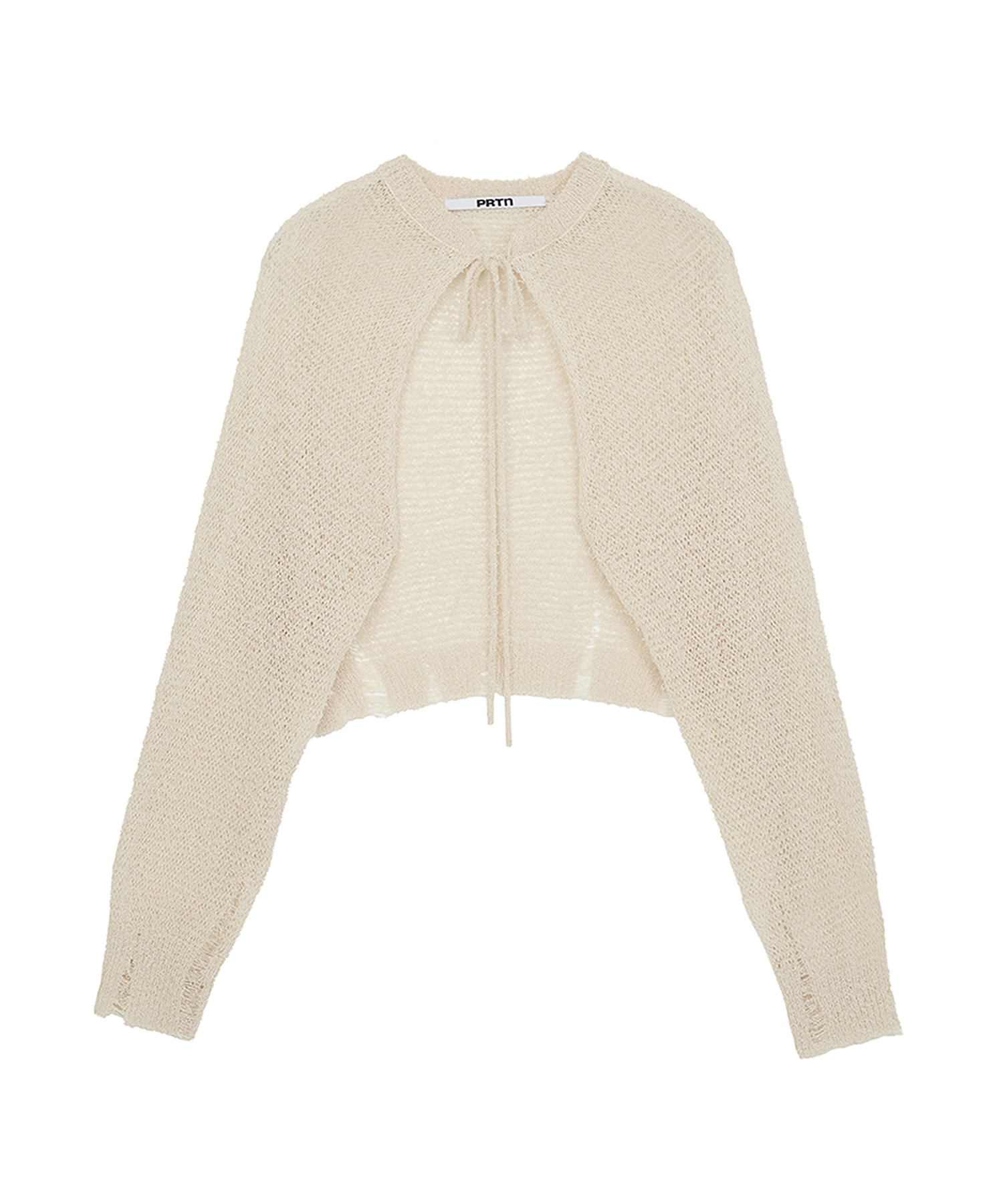 DISTRESSED BOLERO CARDIGAN-3COLOR