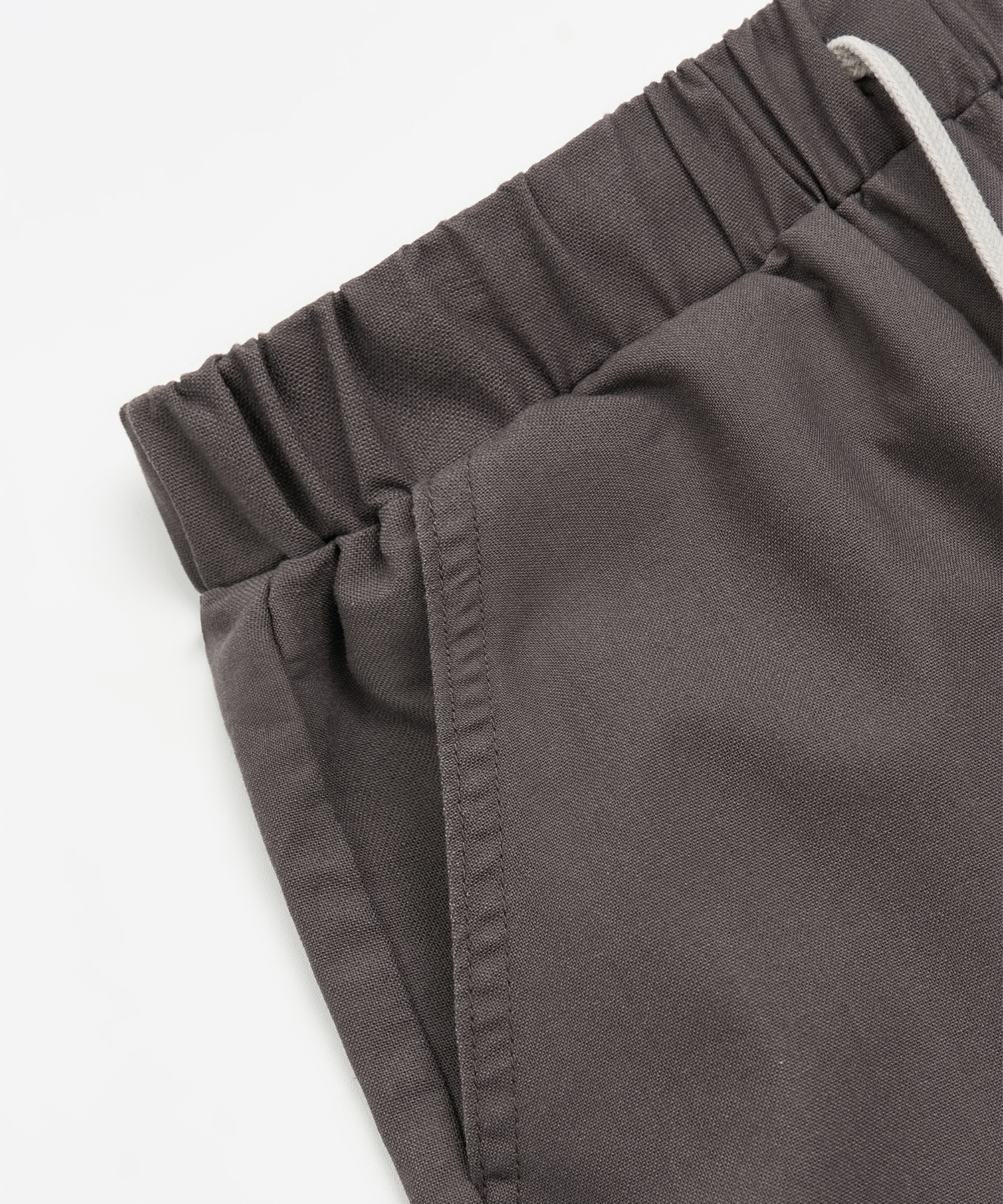 W LINEN EASY PANTS (GREY)