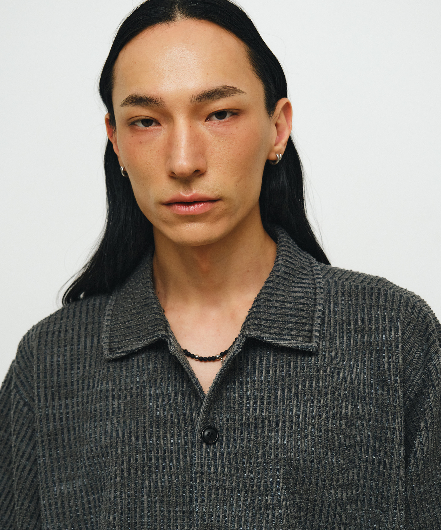 синий Pin crochet 1/2 shirts (синий pin)