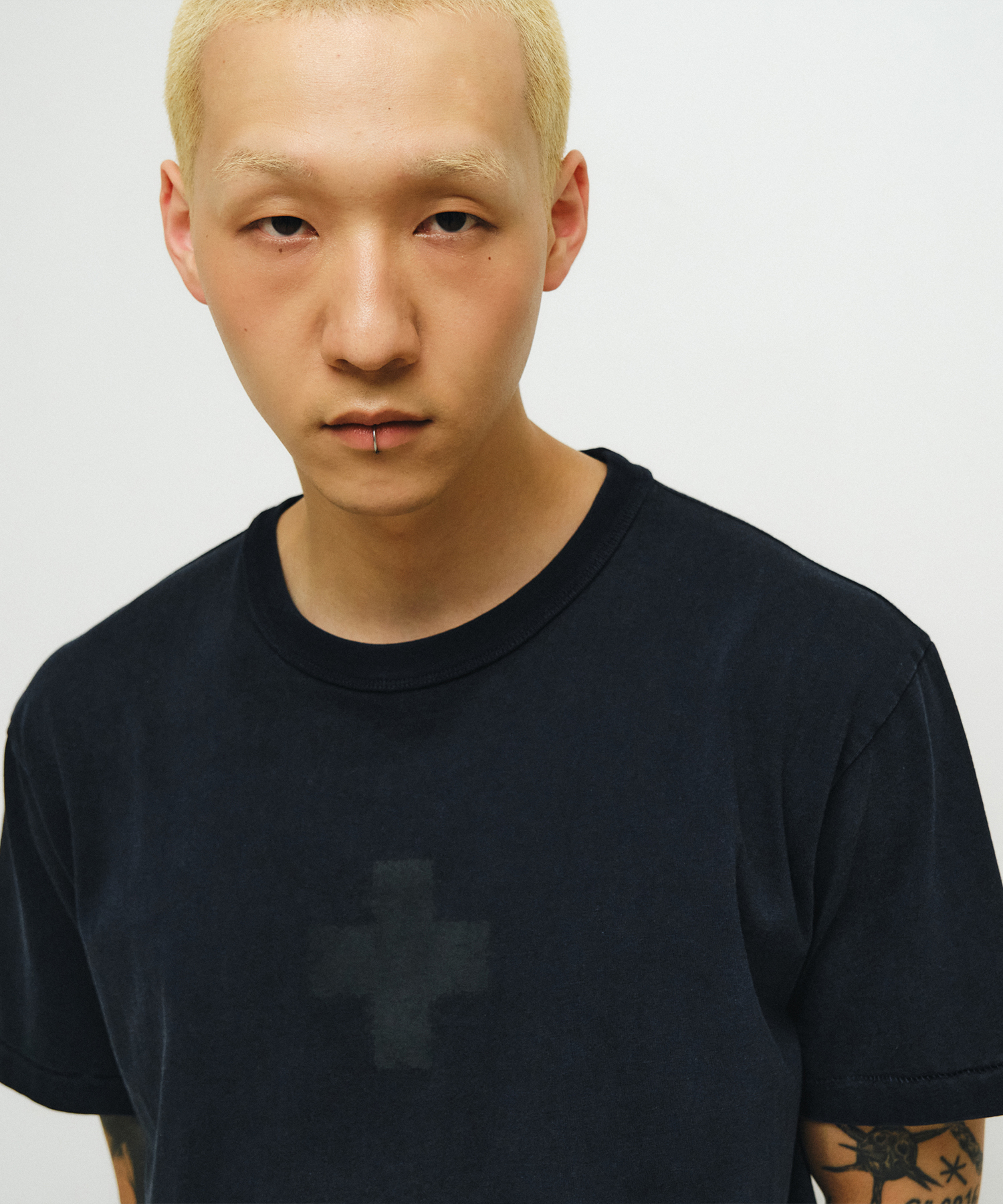 Vintage cross 1/2 T-Shirt (vtg тёмно-синий)