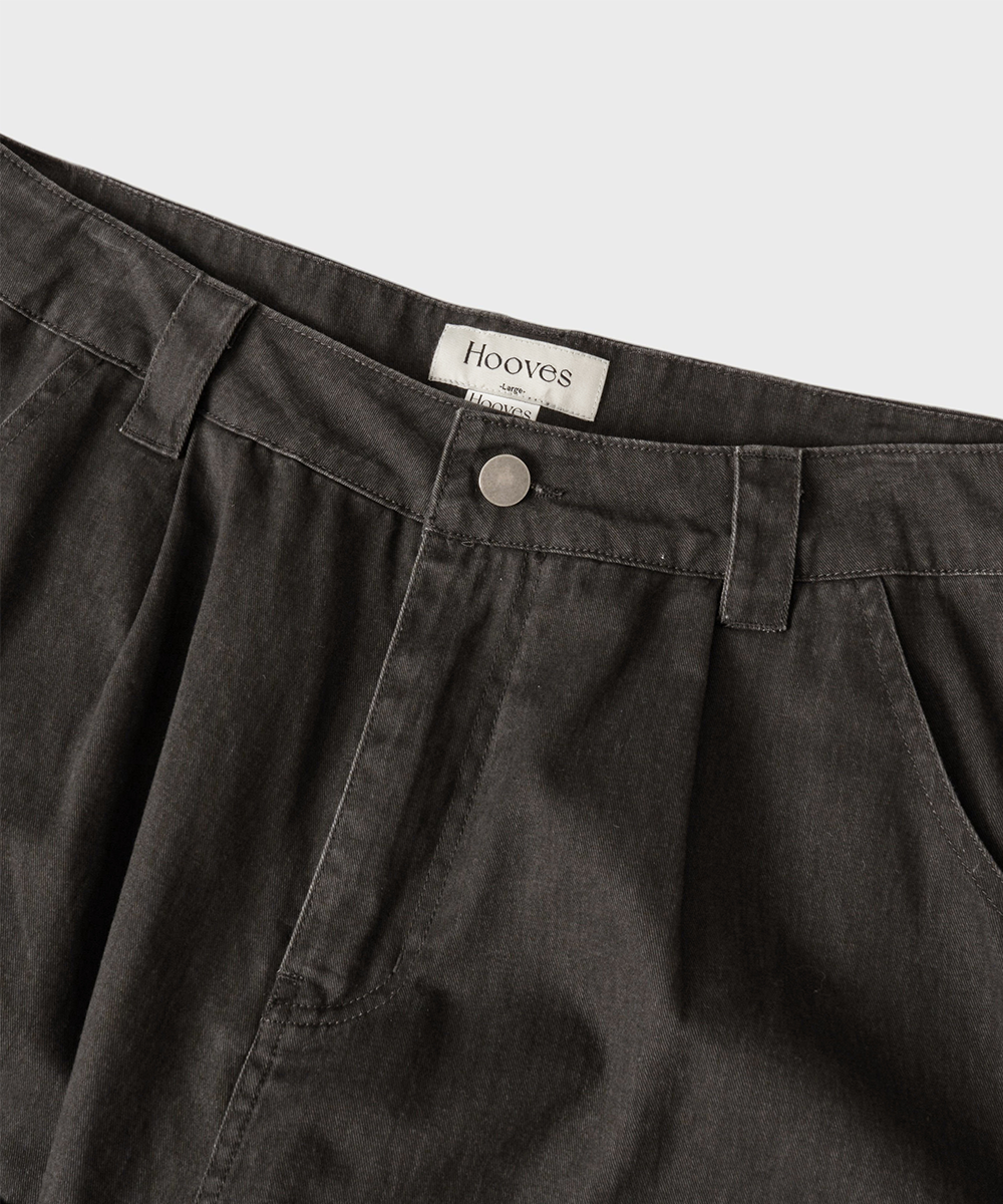 Double Knee Carpenter Curved Pantsсерый