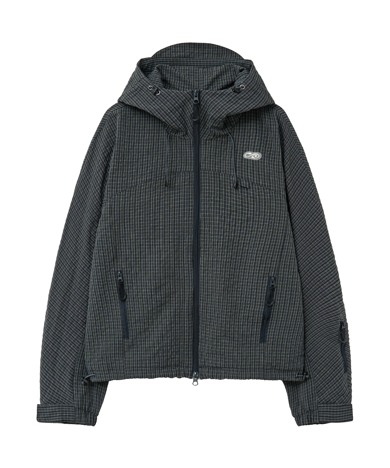 Легкая ветровка в клетку (Dark Navy)