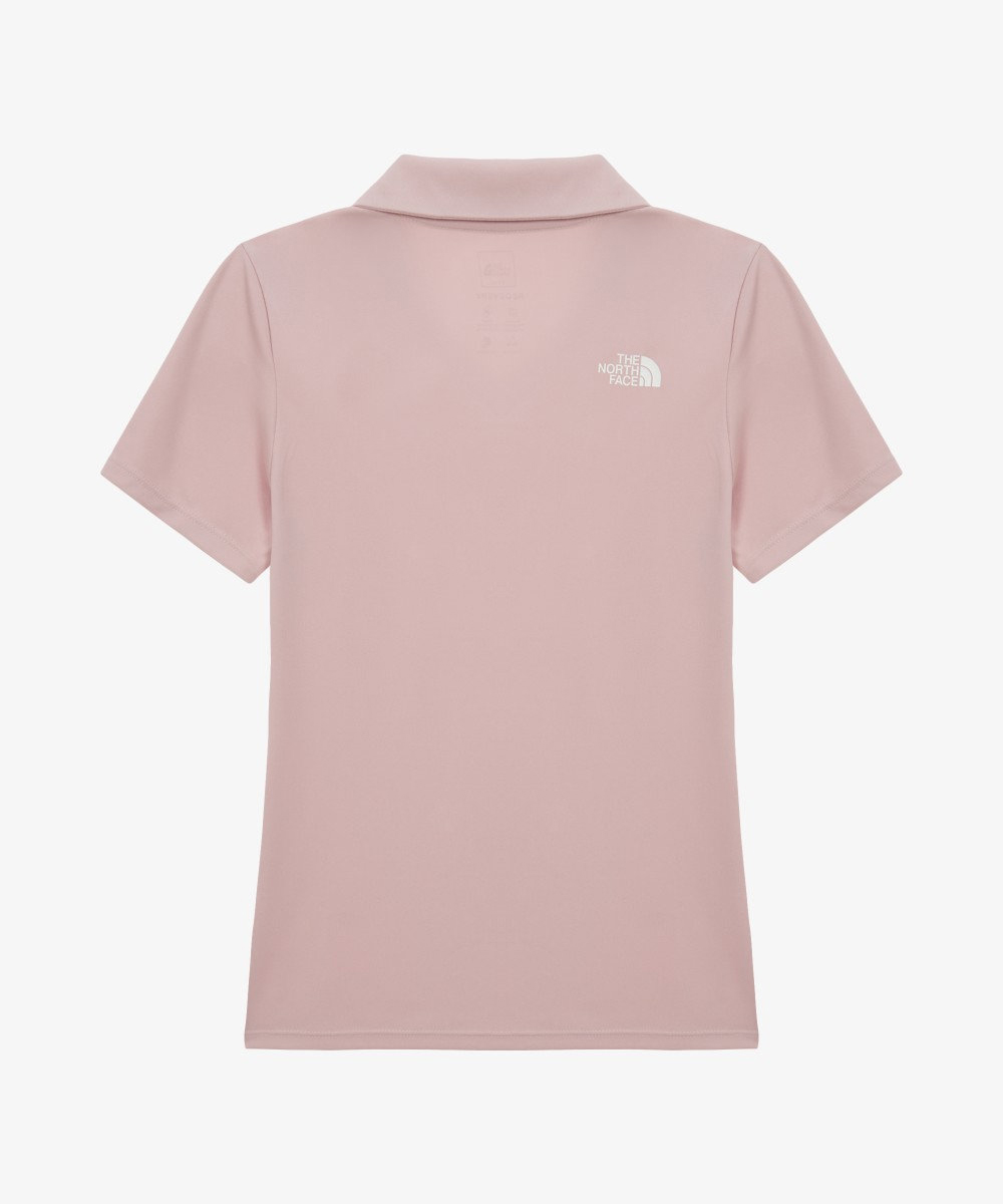 NT7PS35B женское поло Recovery с коротким рукавом PALE PINK