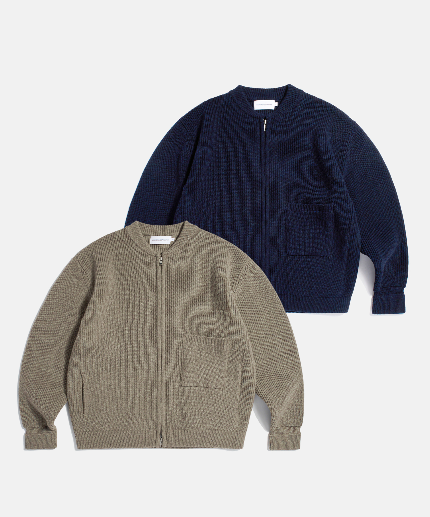 Miller Heavyweight Zip Knit Jacket Dust