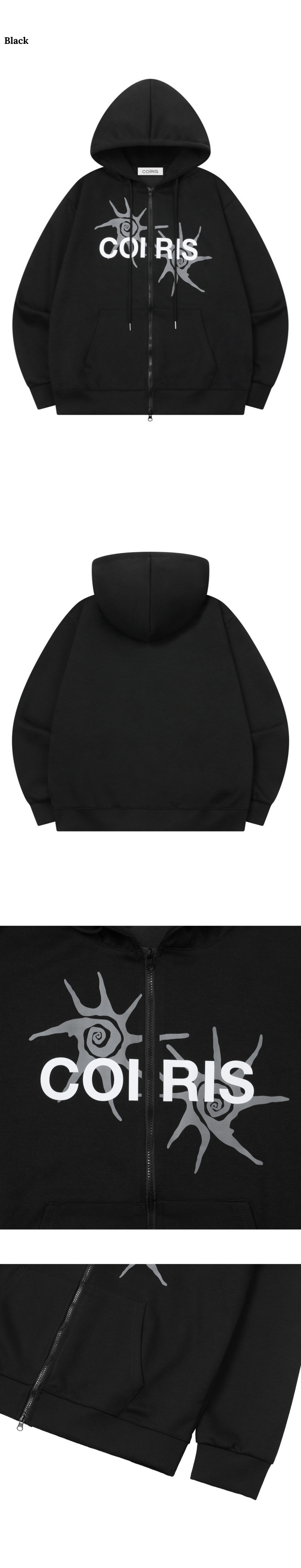 HOODIE UNISEX - 2 COLORS BLACK