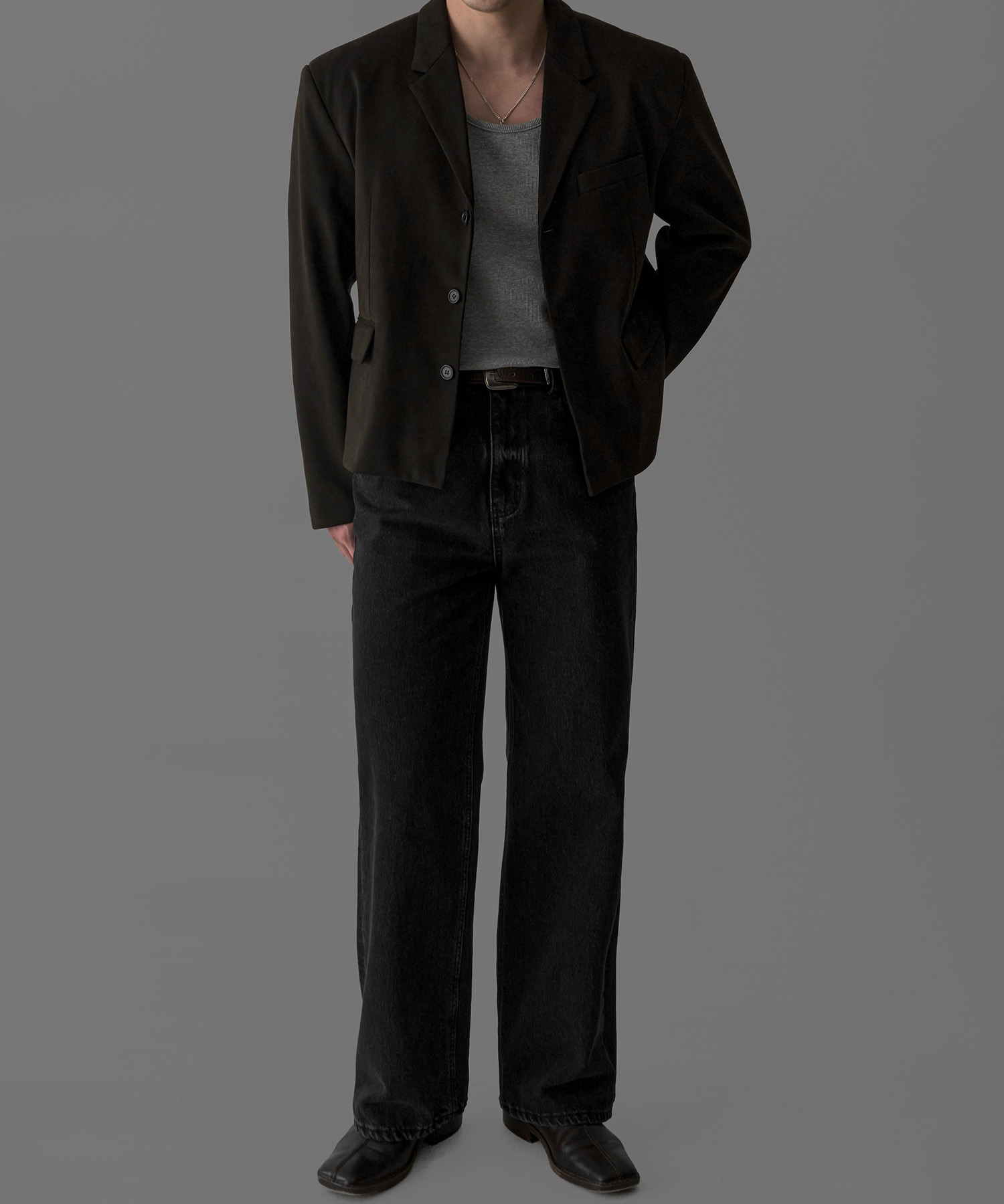 Suede Crop Blazer [Коричневые]