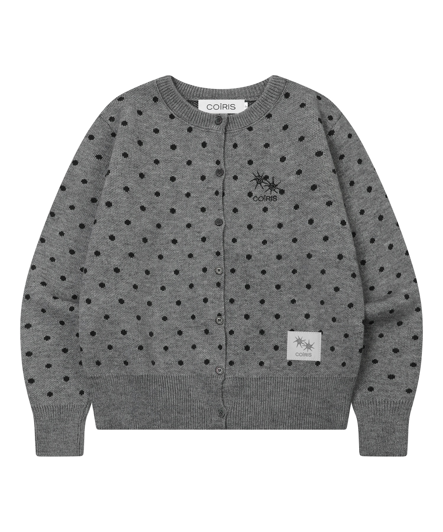 GRAIN R-NECK DOT Трикотаж Кардиган (2COLOR)