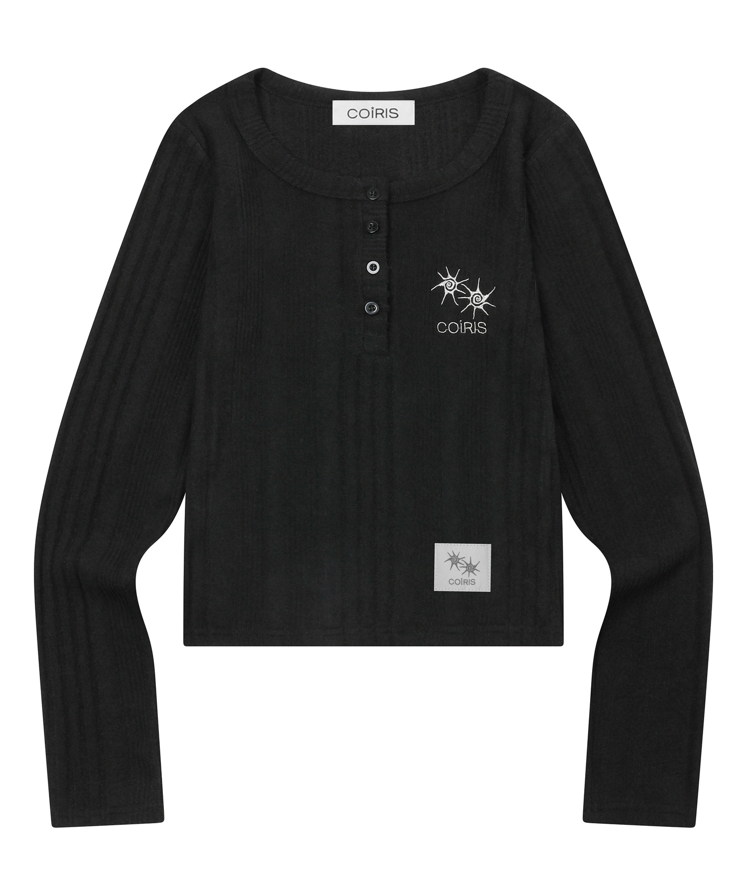 SOFTEN Трикотаж Пуговицы Длинная SLEEVE T
