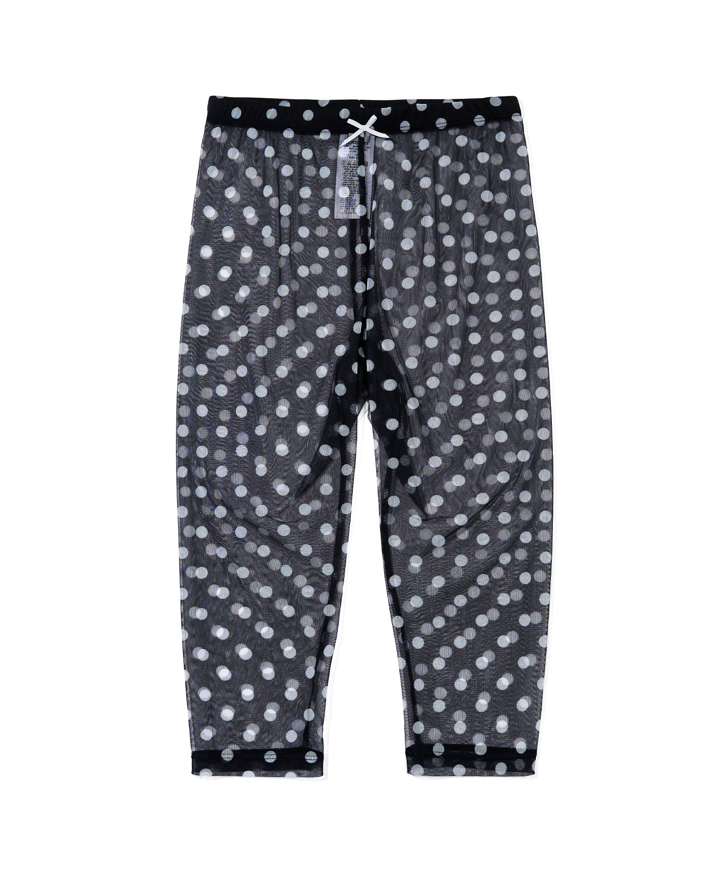 POLKA DOT LEGGINGS PANTS BLACK