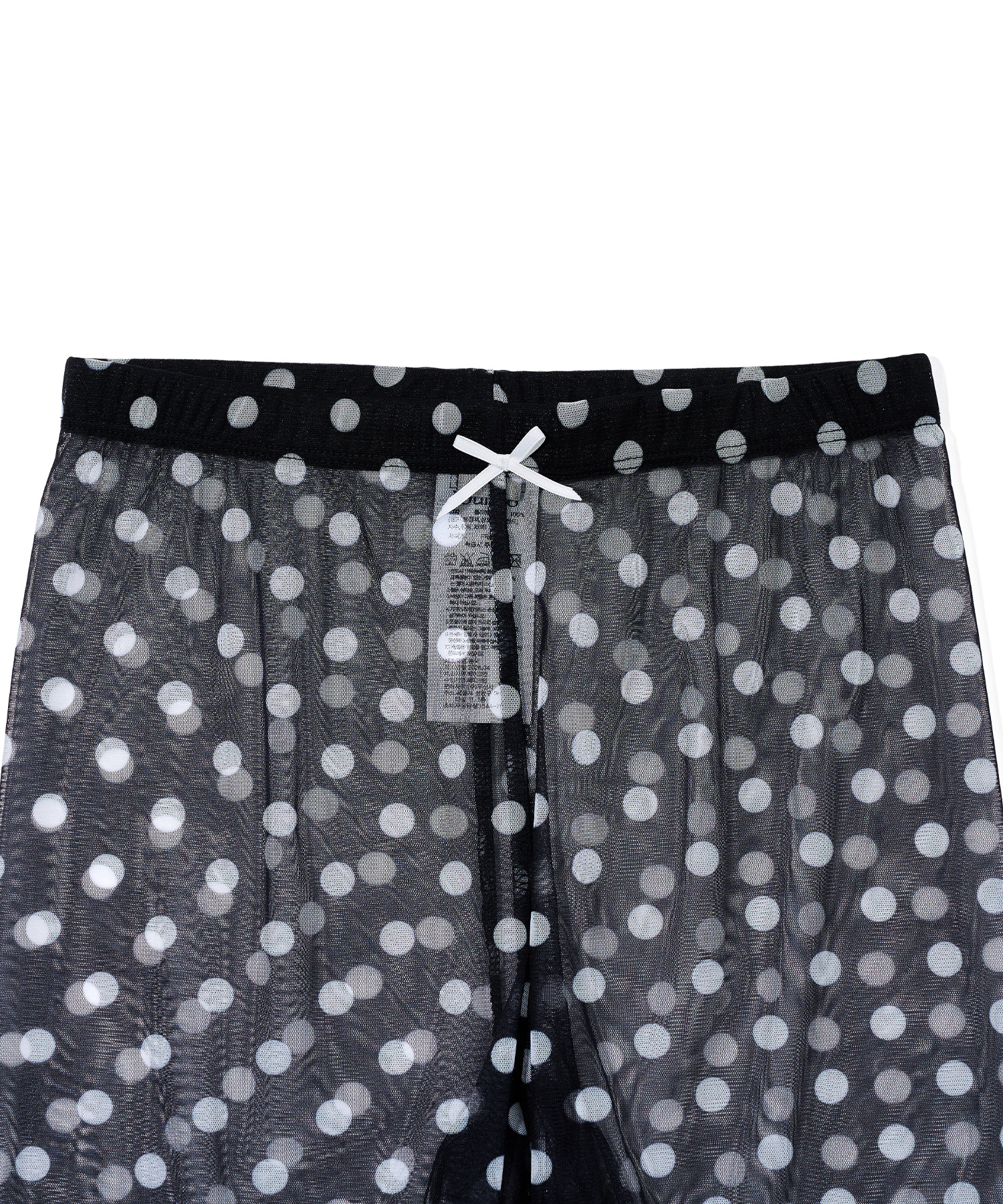 POLKA DOT LEGGINGS PANTS BLACK