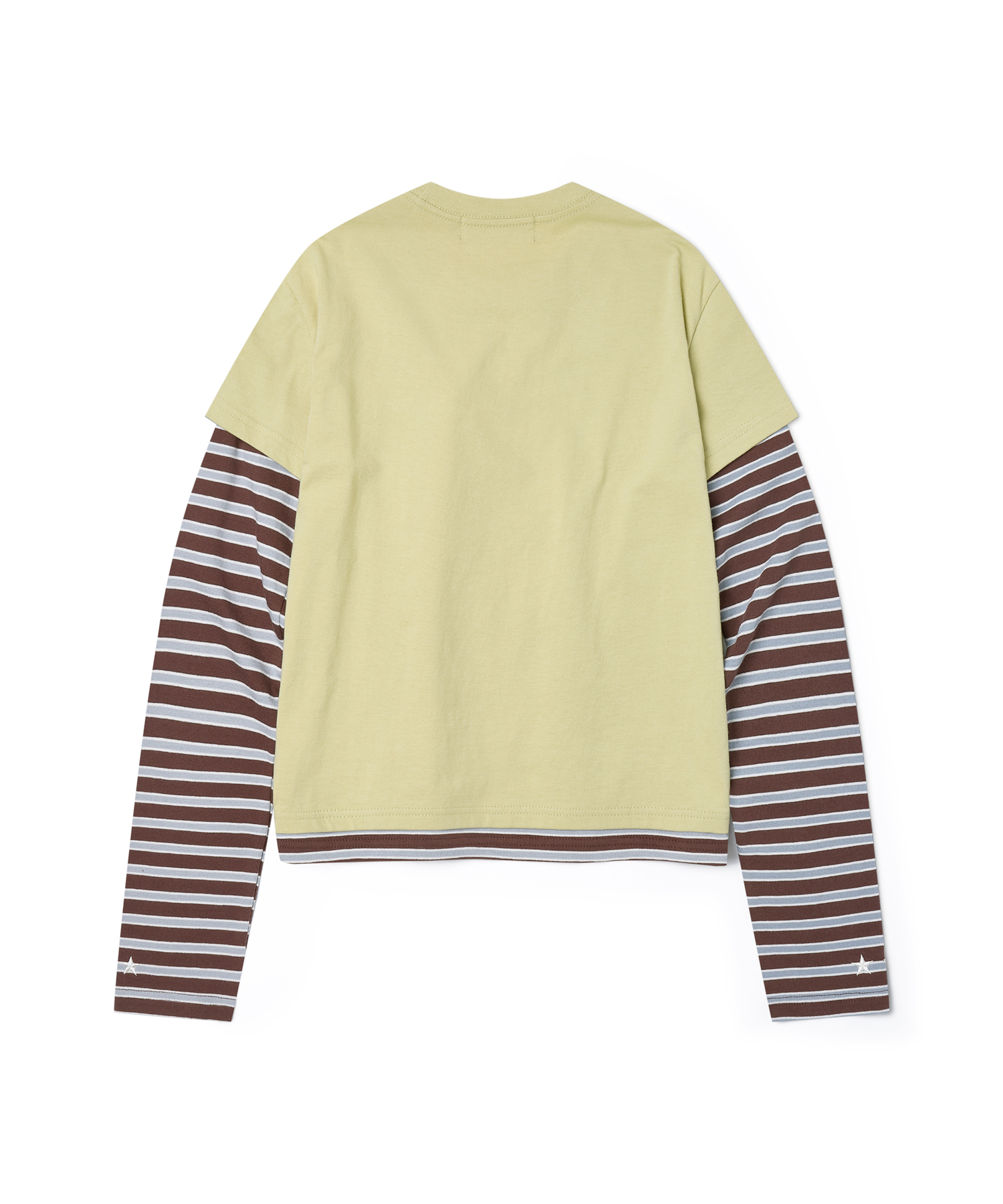 LSC STAR LOGO APPLIQUE LAYERED LONG SLEEVE YELLOW