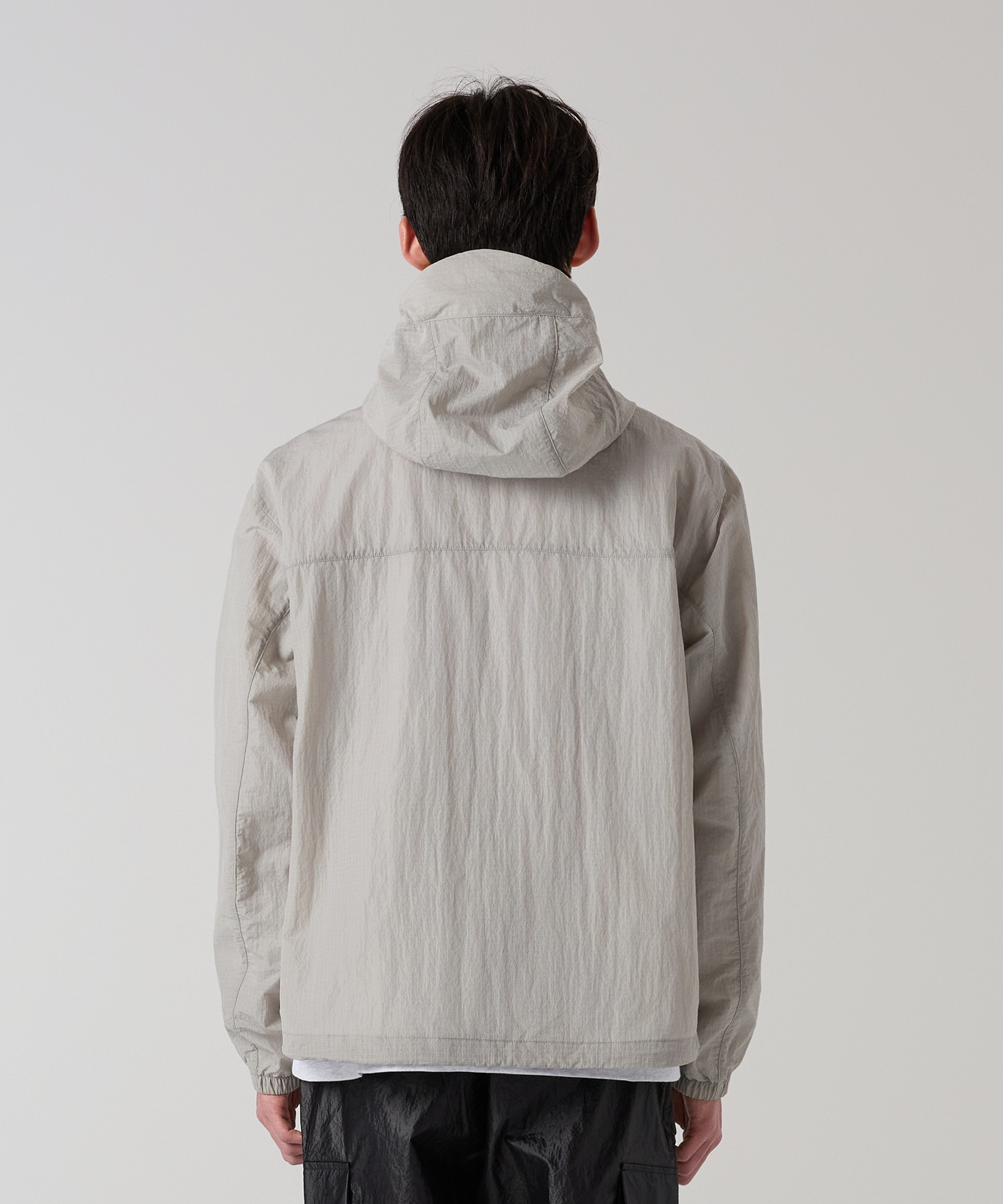 Прозрачная нейлоновая ветровка Light Grey