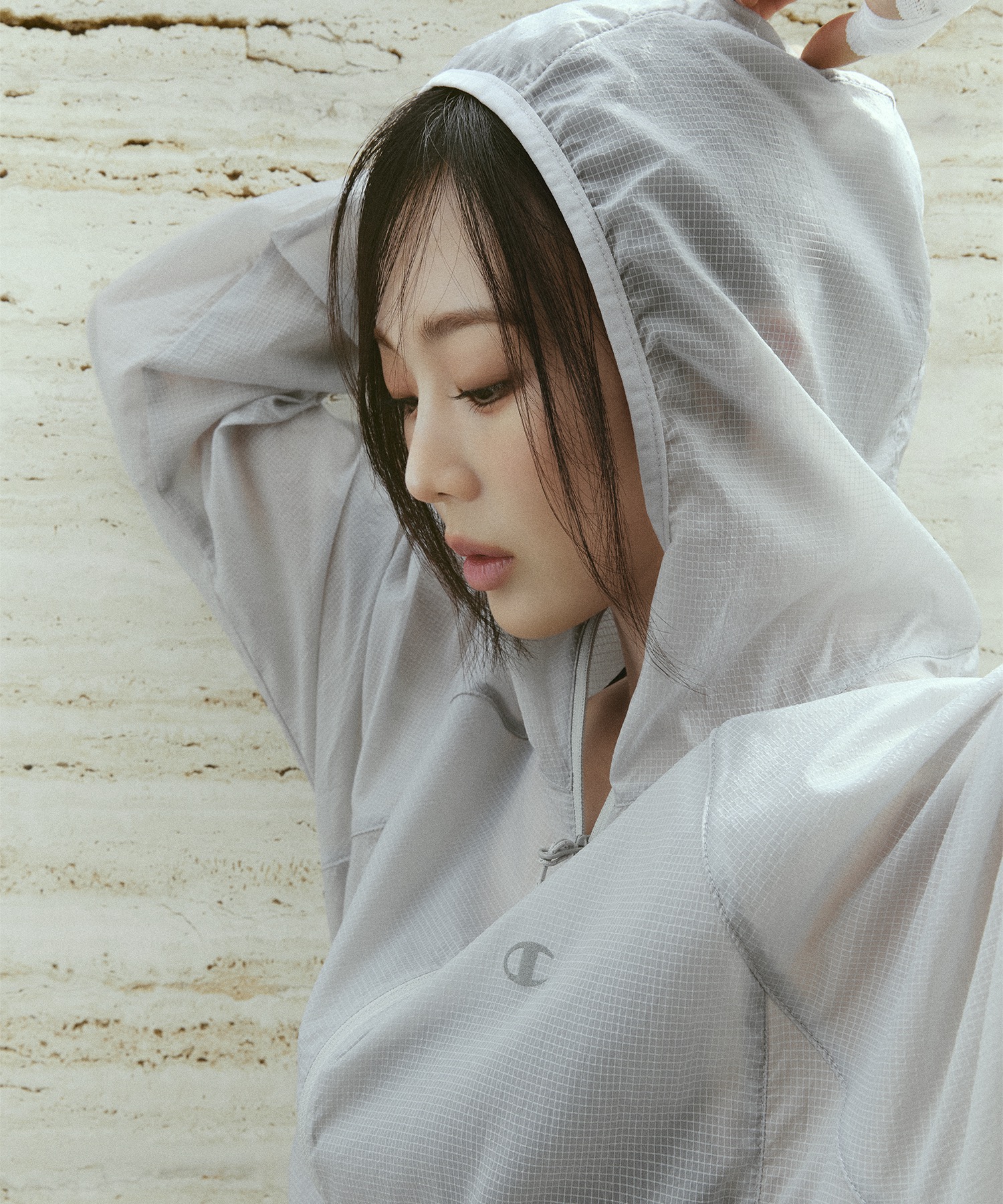 Легкая нейлоновая ветровка Light Grey