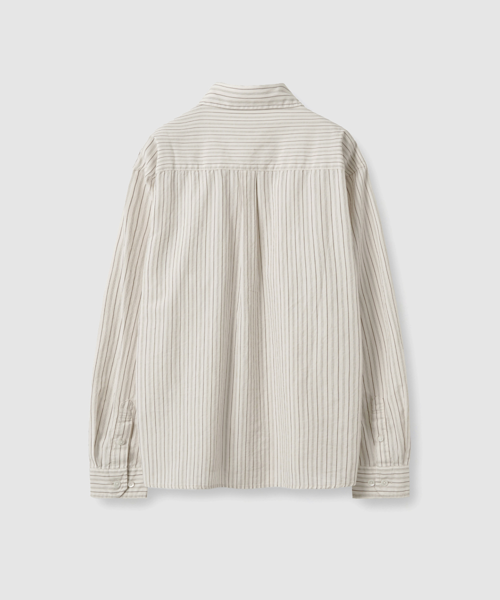 Pinstripe Shirt – Cream