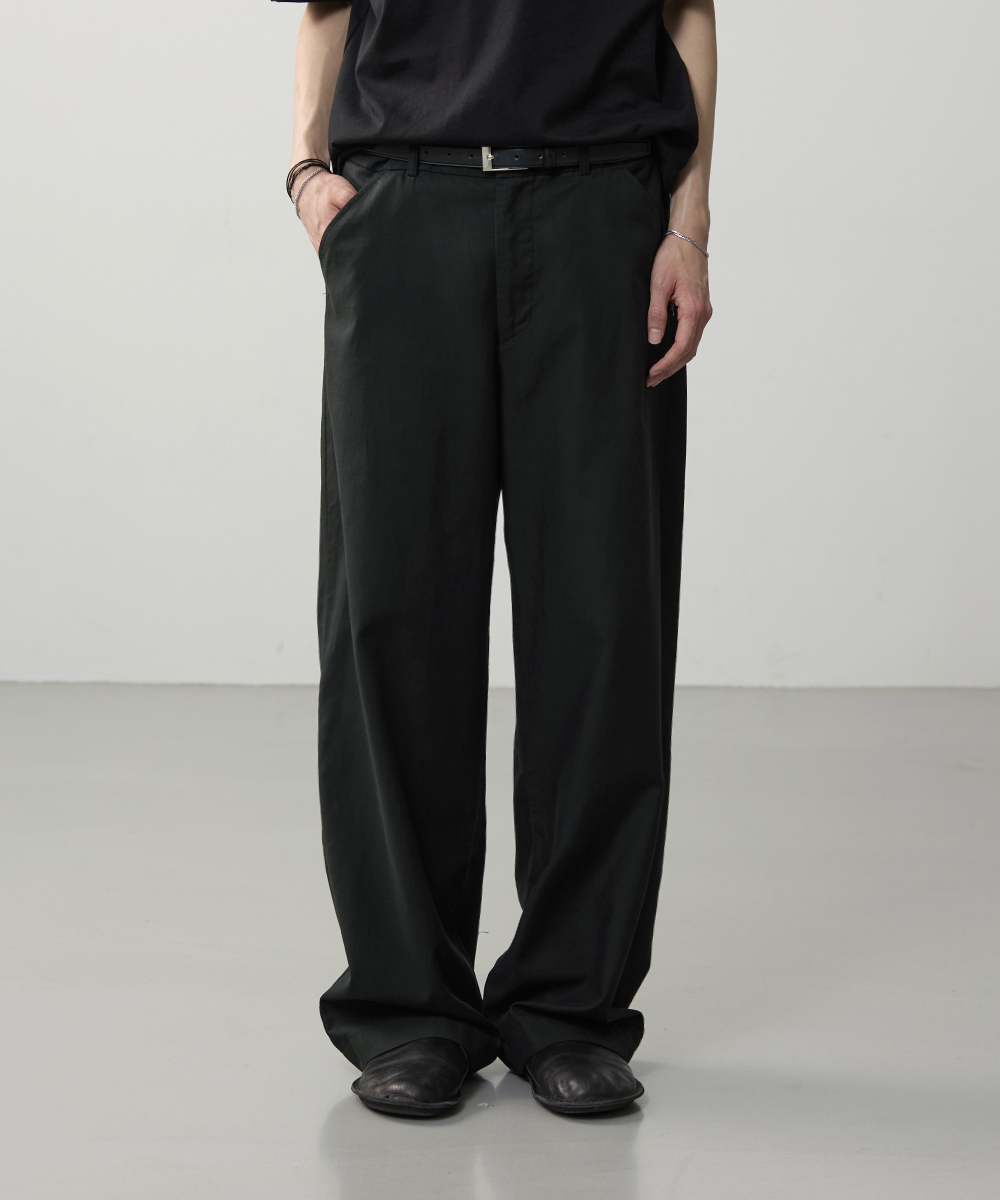 Tencel Cotton Wide Trousers – Washed