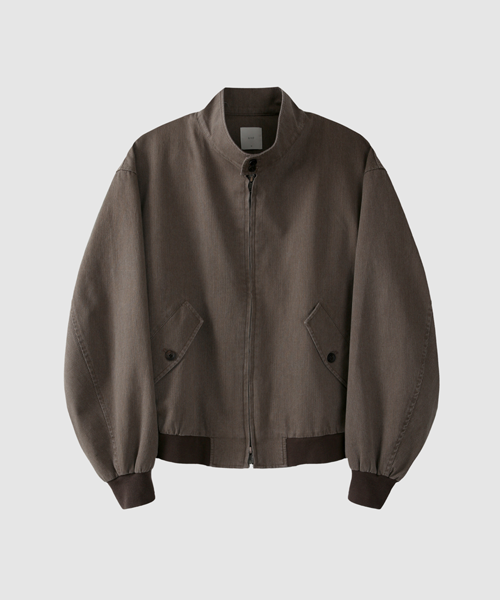 Vintage Washed Harrington Jacket – Brown