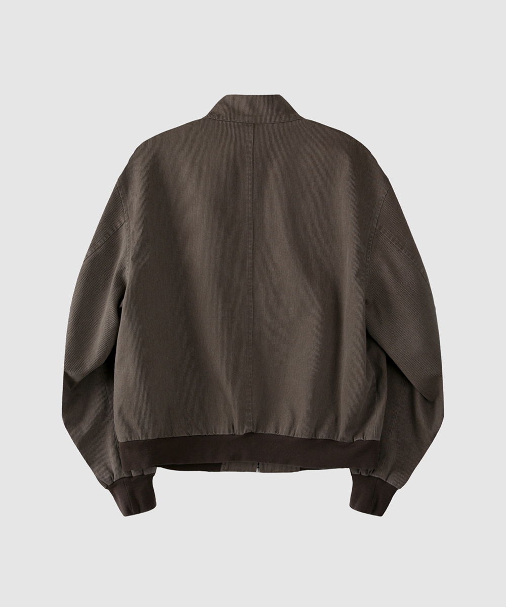 Vintage Washed Harrington Jacket – Brown