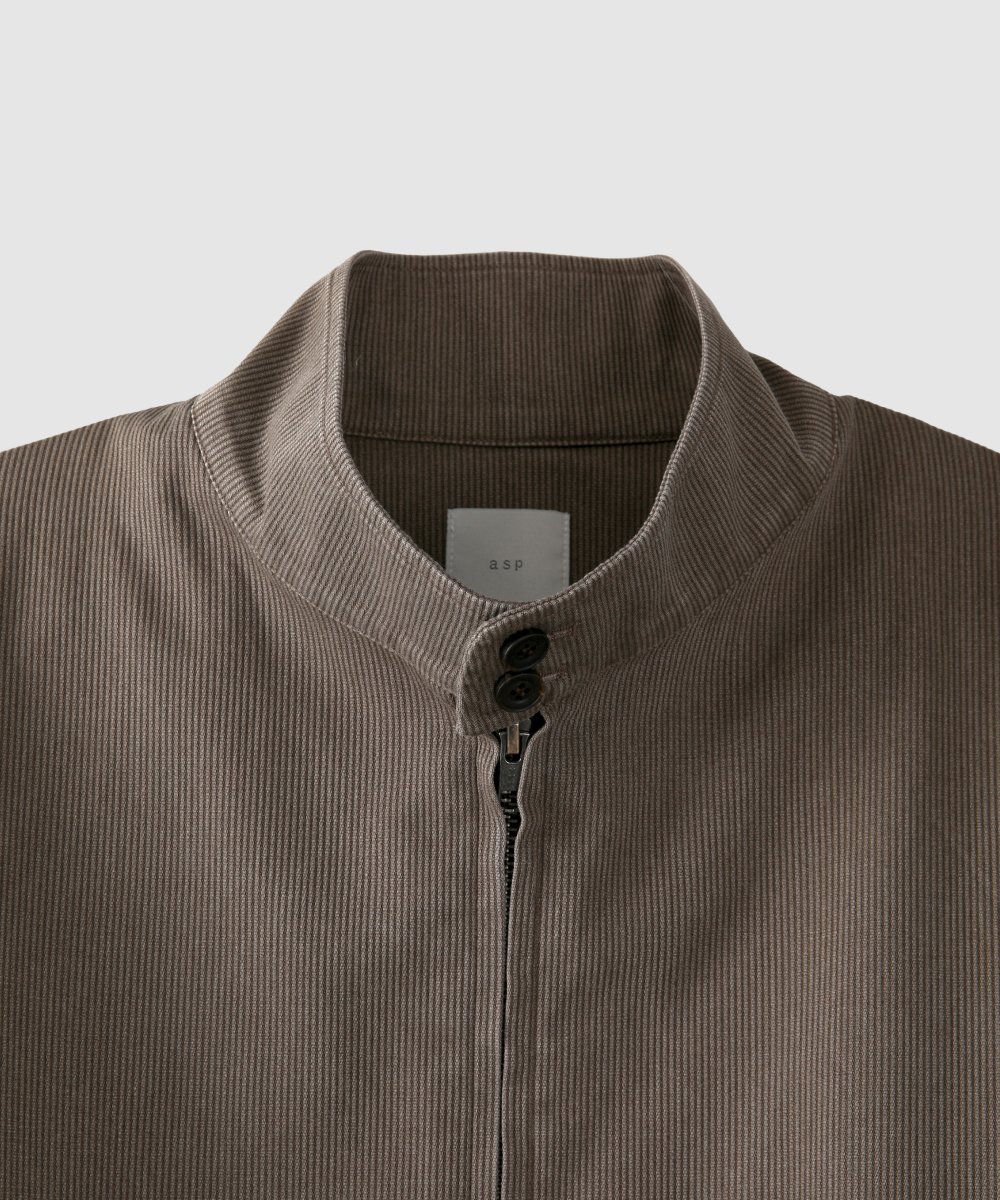 Vintage Washed Harrington Jacket – Brown