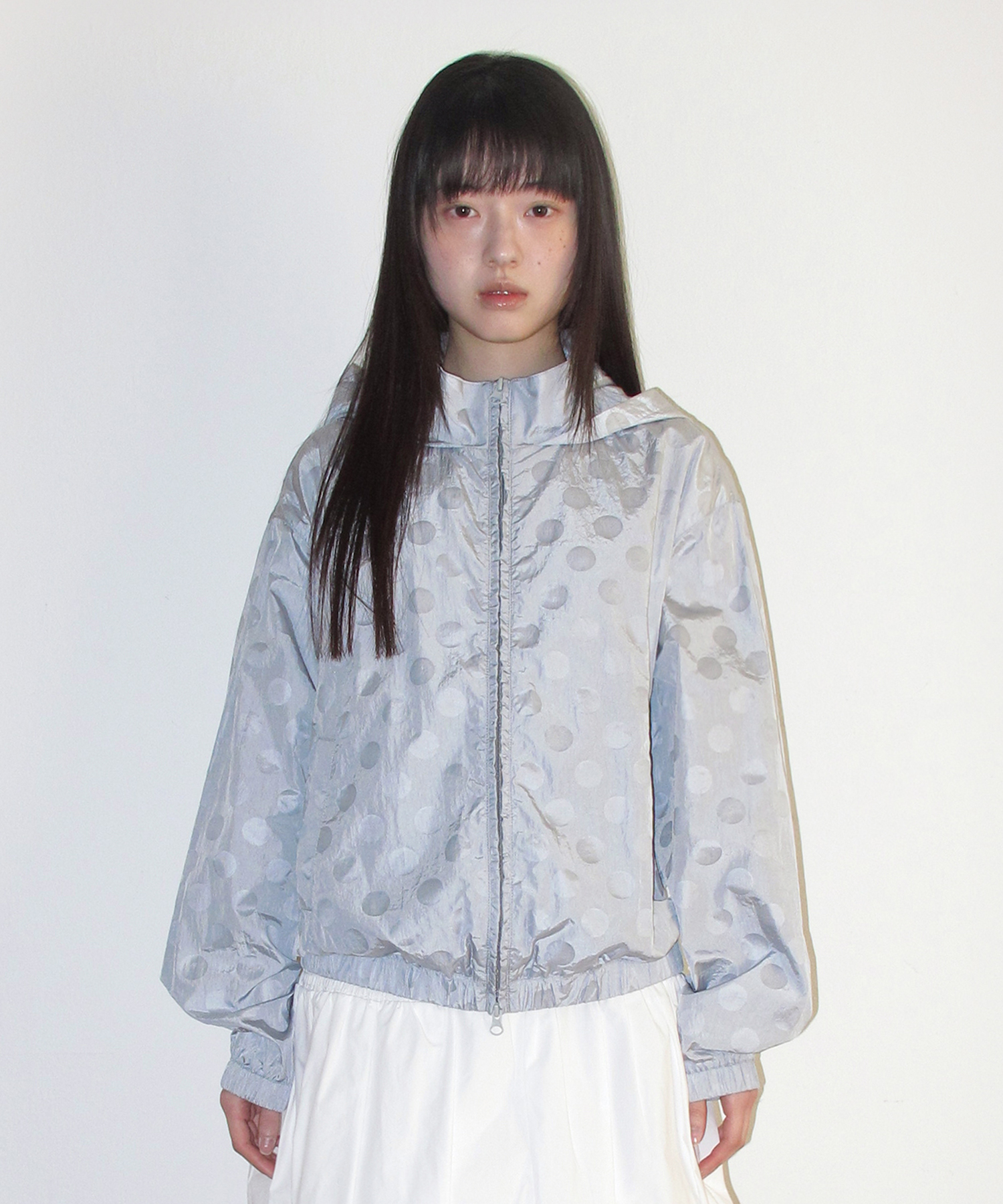 GLOSSY DOT WINDBREAKER