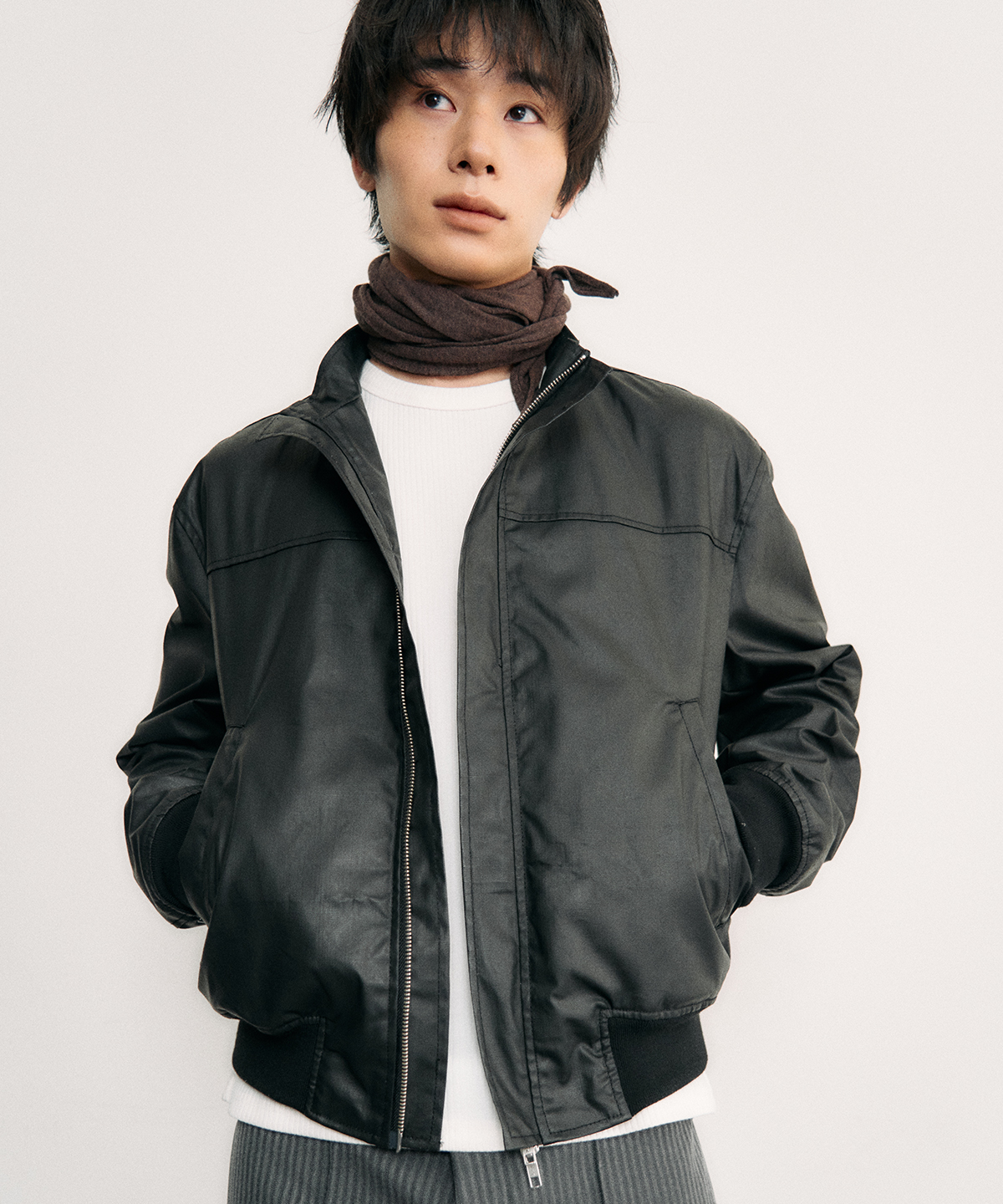 URBAN CROPPED WAX пиджак