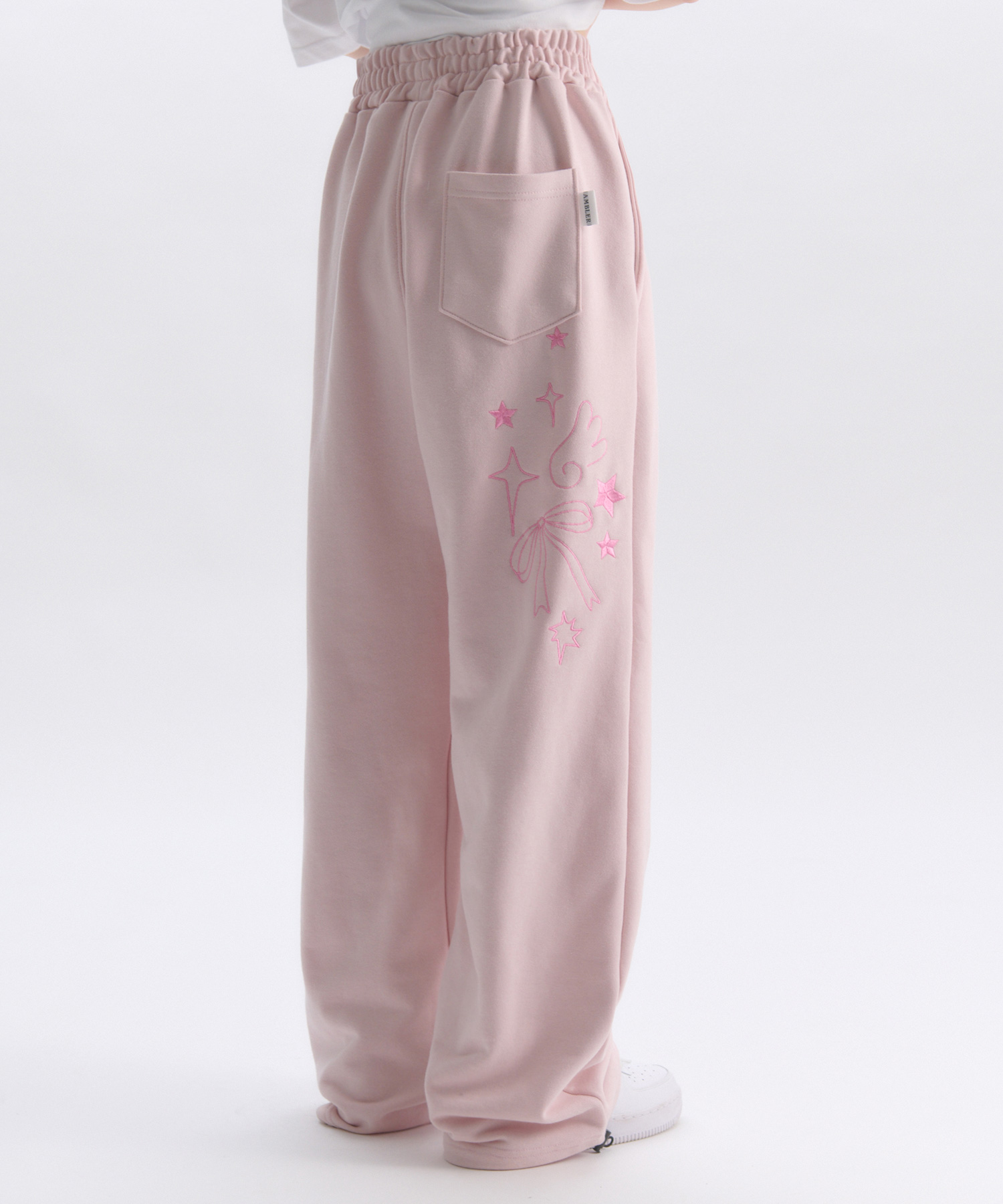 Angel And Ribbon Straight 2-Way Wide pants AP1002 (Pink)