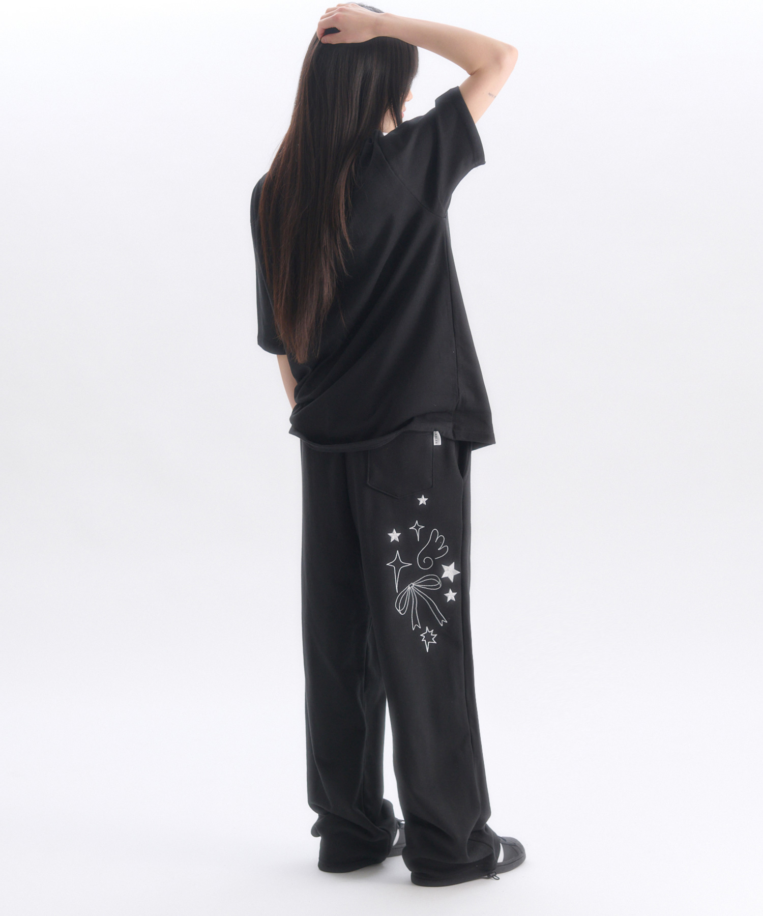 Angel And Ribbon Straight 2-Way Wide pants AP1002 ()