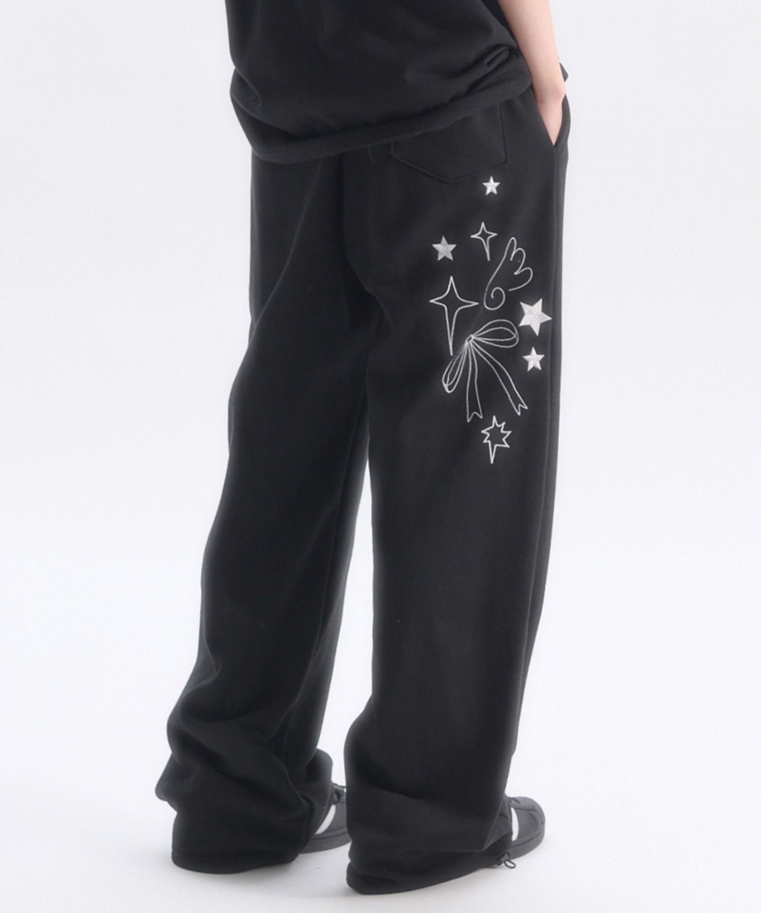 Angel And Ribbon Straight 2-Way Wide pants AP1002 ()