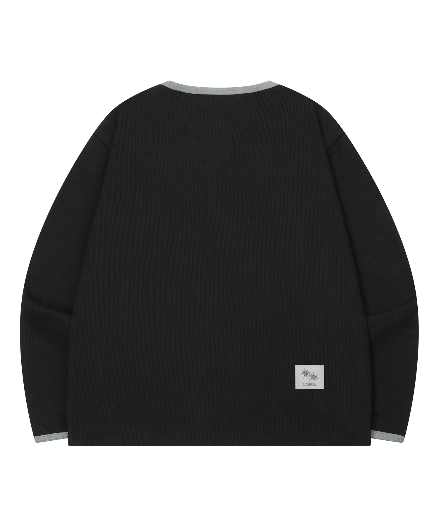 STAPLE BUTTON WAFFLE LONG SLEEVE T UNISEX