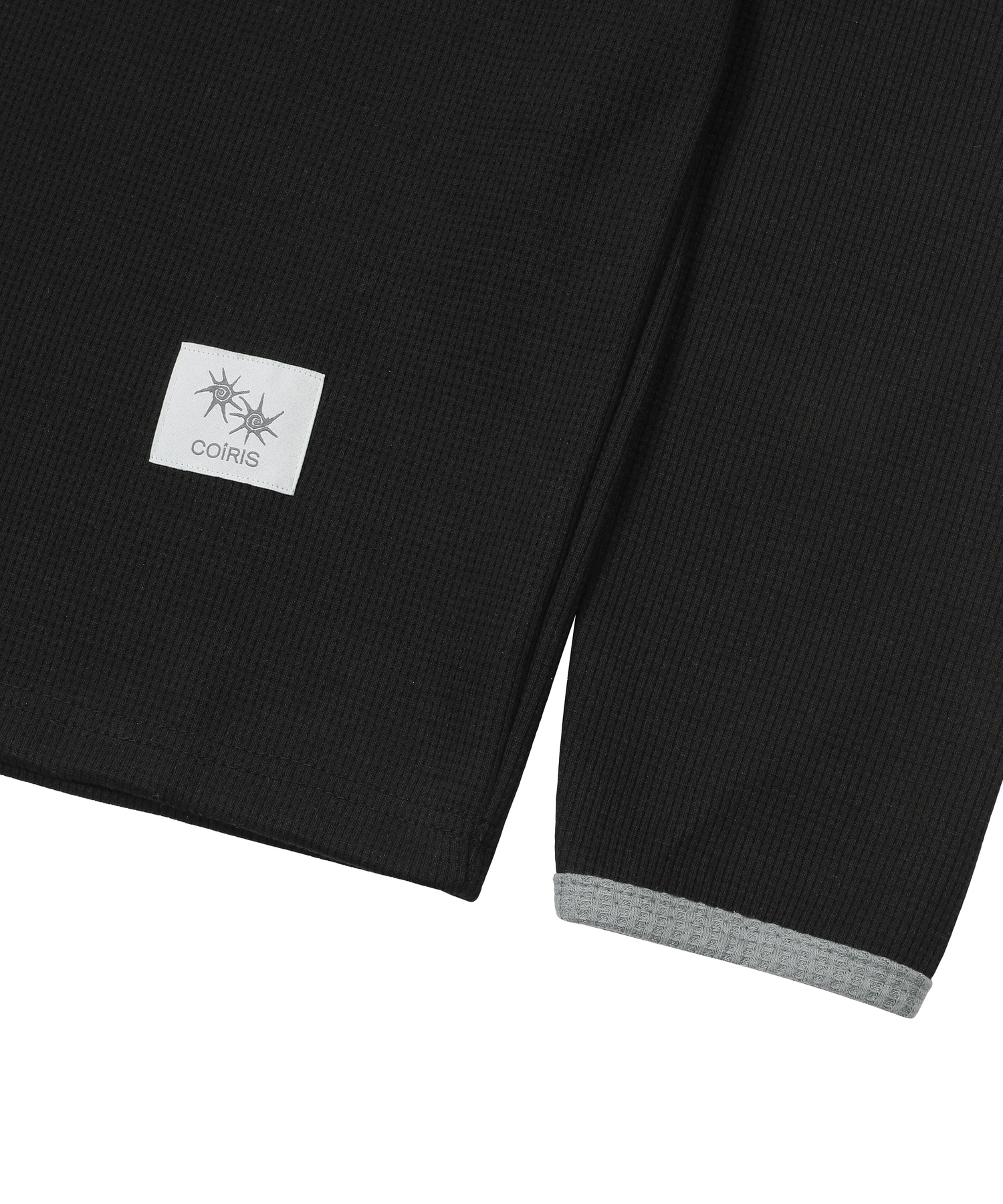 STAPLE BUTTON WAFFLE LONG SLEEVE T UNISEX
