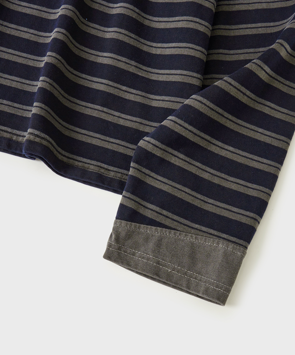 Multi-Mix Stripe Long Sleeve тёмно-синий