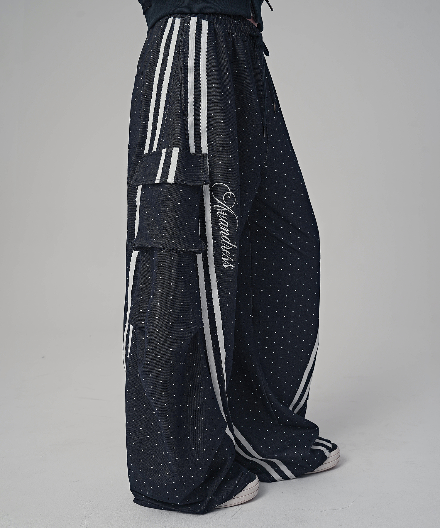 Спортивные брюки в мелкий горошек, 2Colors