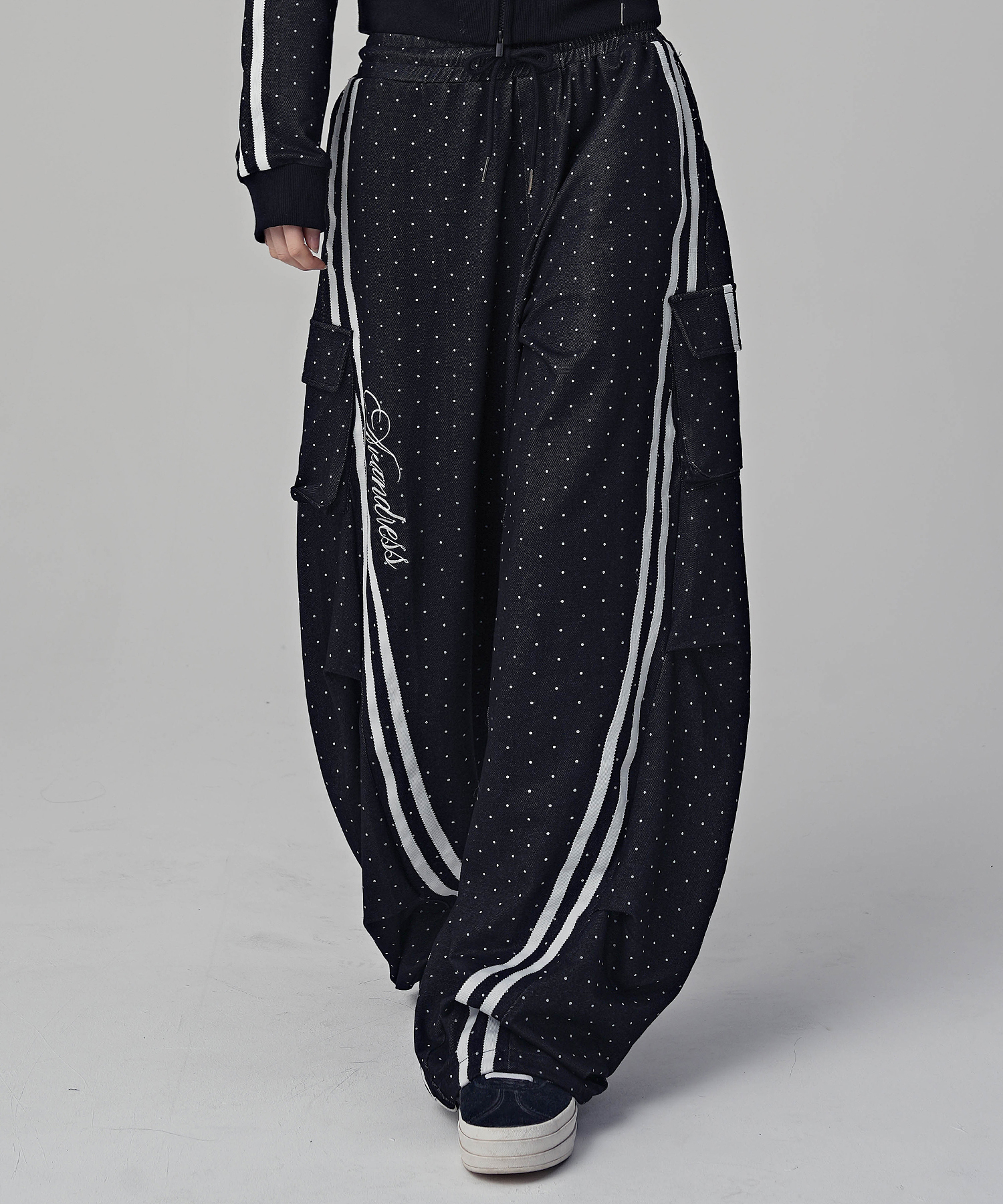Спортивные брюки в мелкий горошек, 2Colors