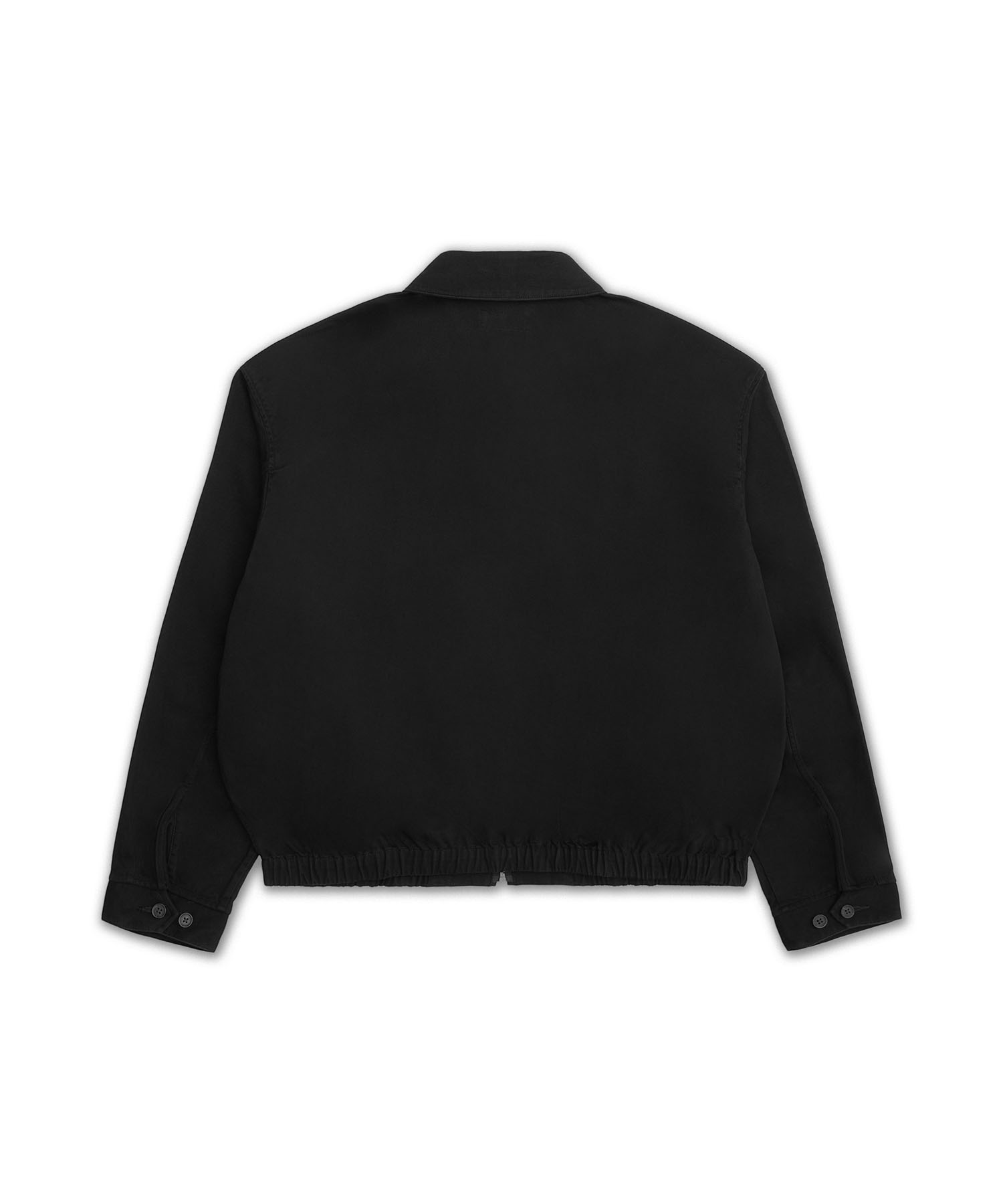 WOVEN-WINDBREAKER-JACKET CAMELOT TWILL-BLACK