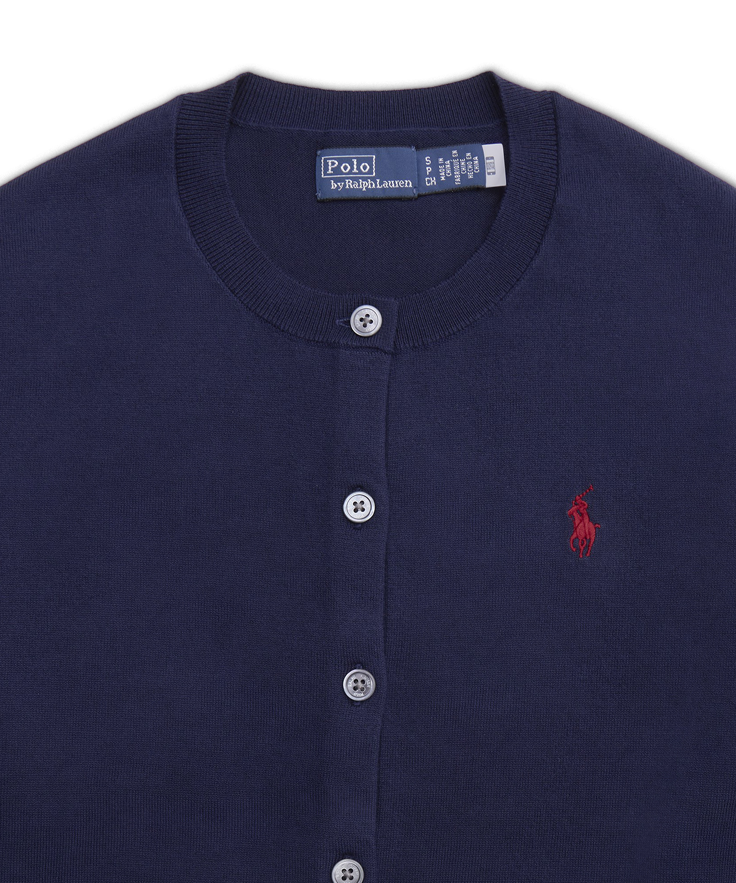CARDIGAN-LONG SLEEVE-CARDIGAN 2/50 PIMA COTTON-BLUE