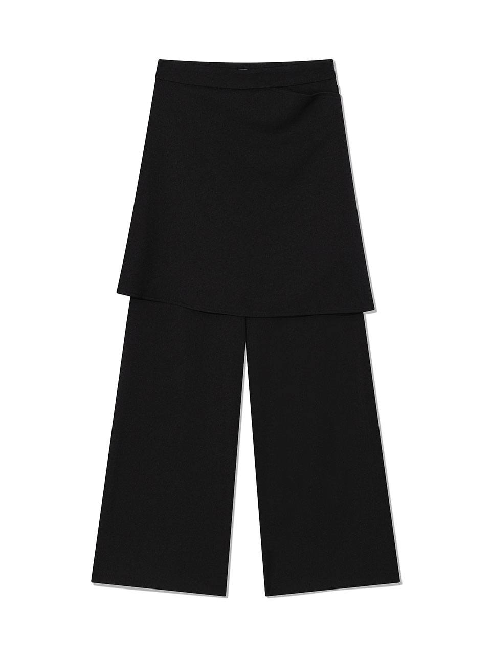 FLARED SKIRT PANTS(BLACK)